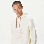 Nautica Erkek Beyaz Standart Fit Kapüşonlu Sweatshirt
