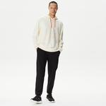 Nautica Erkek Beyaz Standart Fit Kapüşonlu Sweatshirt