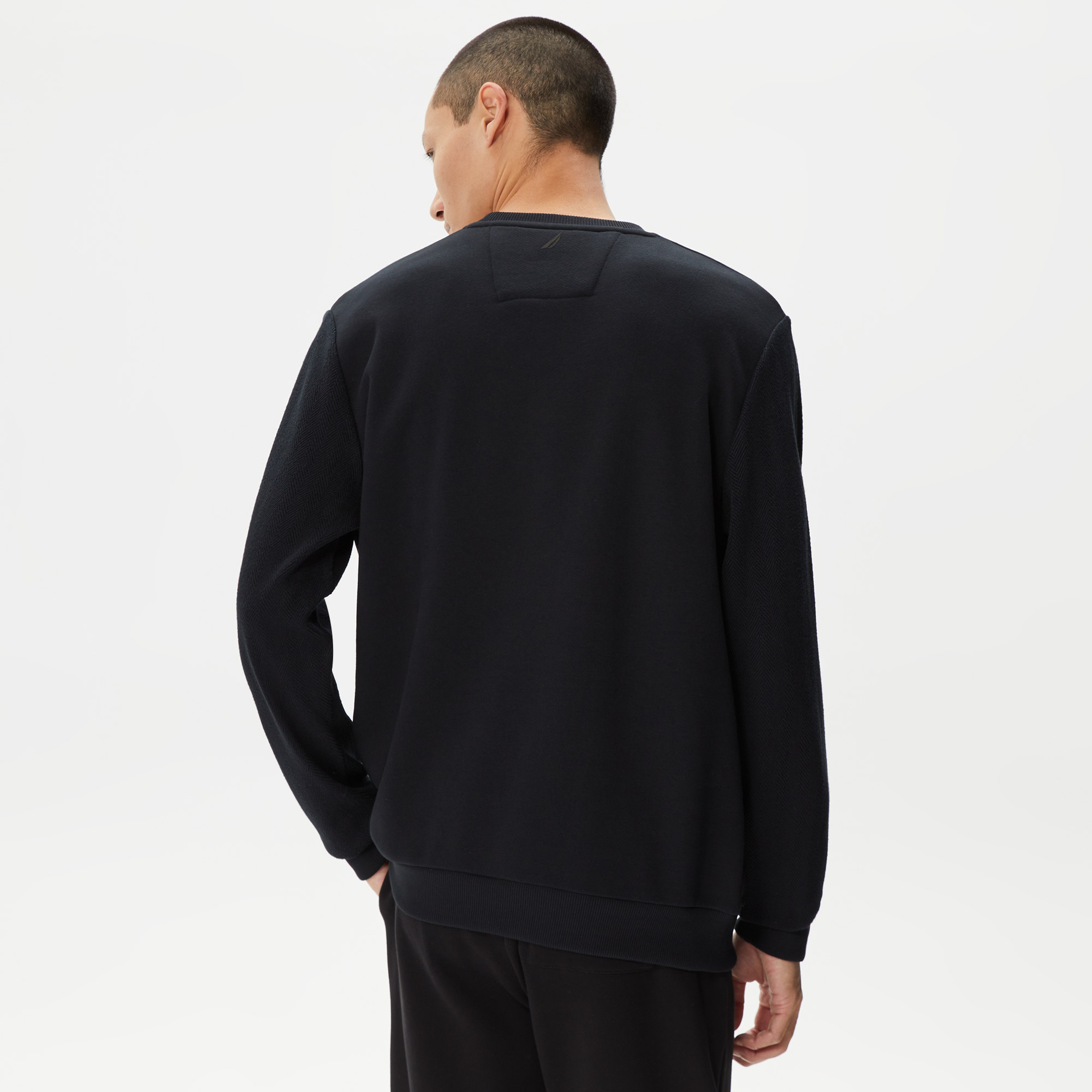 Nautica Erkek Siyah Standart Fit Sweatshirt