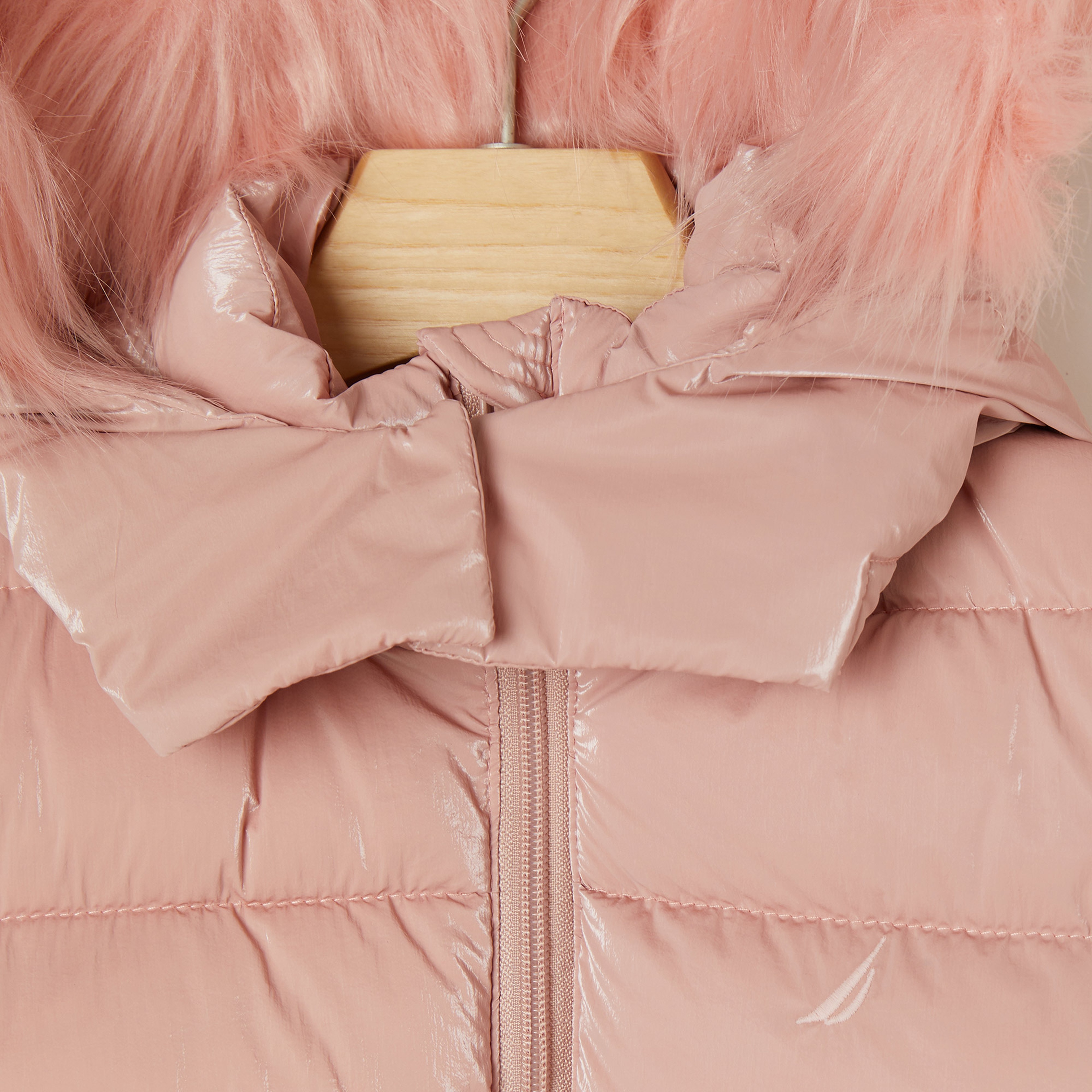 Nautica Kız Çocuk Pembe Standart Fit Yelek