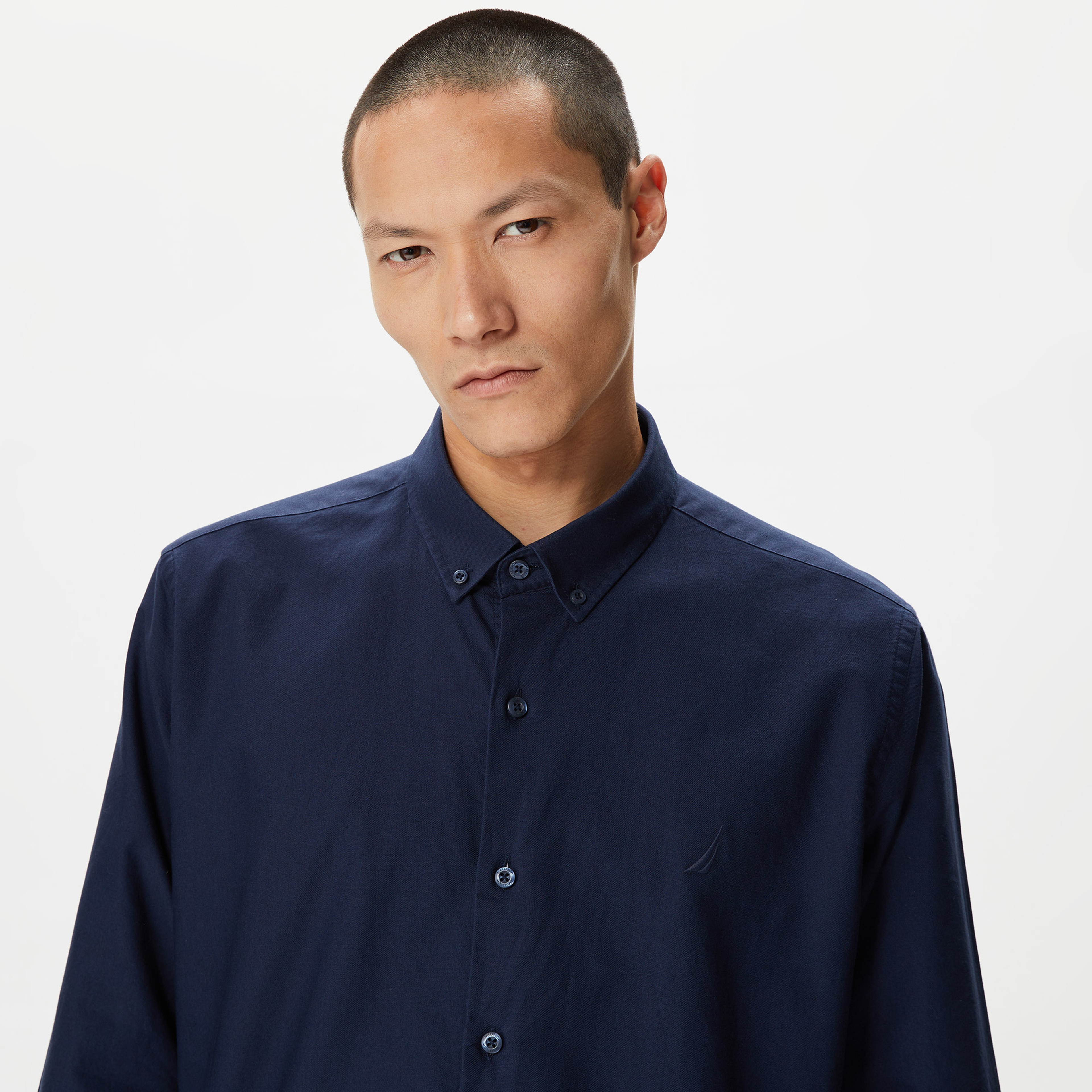 Nautica Erkek Lacivert Classic Fit Gömlek