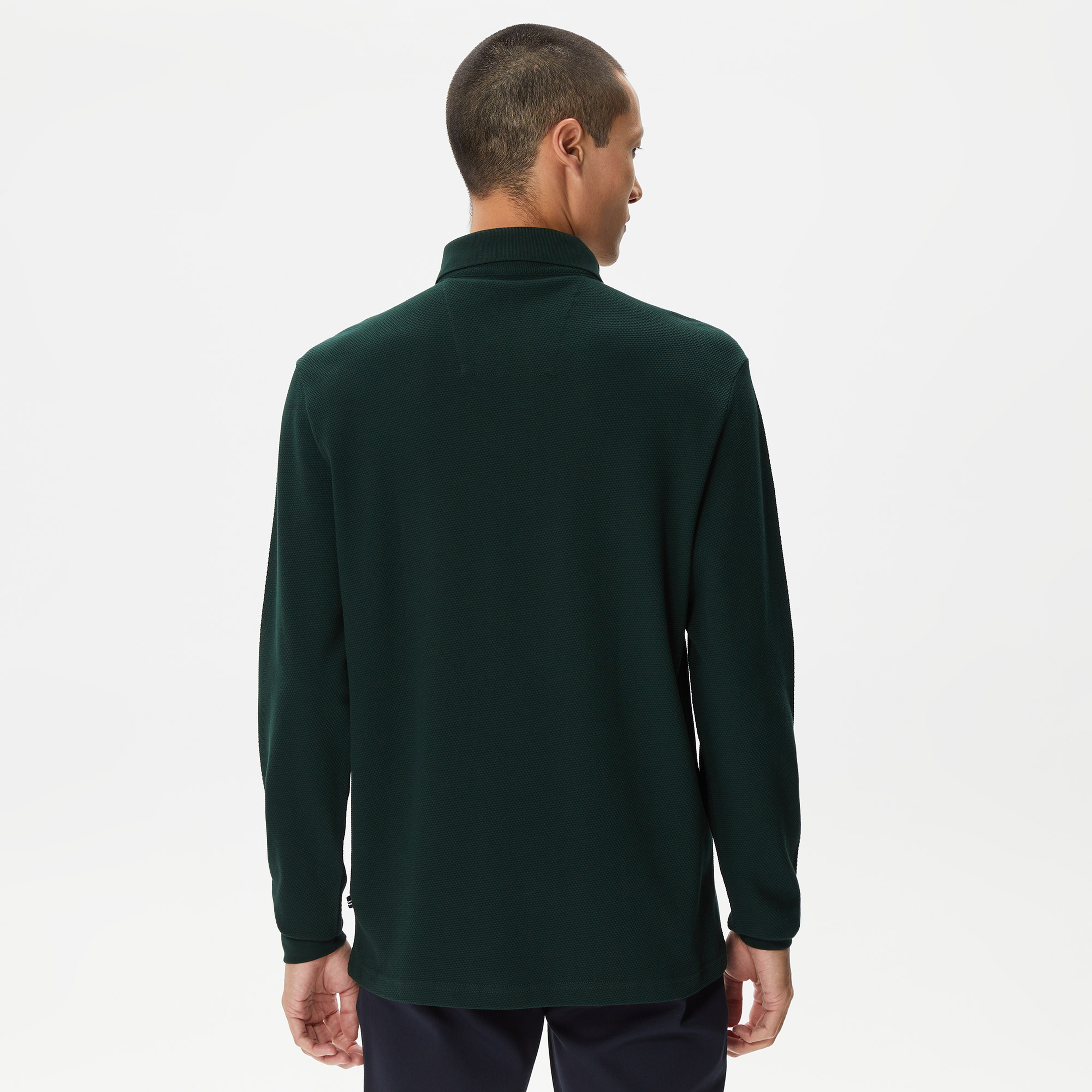 Nautica Erkek Yeşil Slim Fit Uzun Kollu Polo Yaka T-Shirt