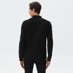 Nautica Erkek Siyah Slim Fit Uzun Kollu Polo Yaka T-Shirt