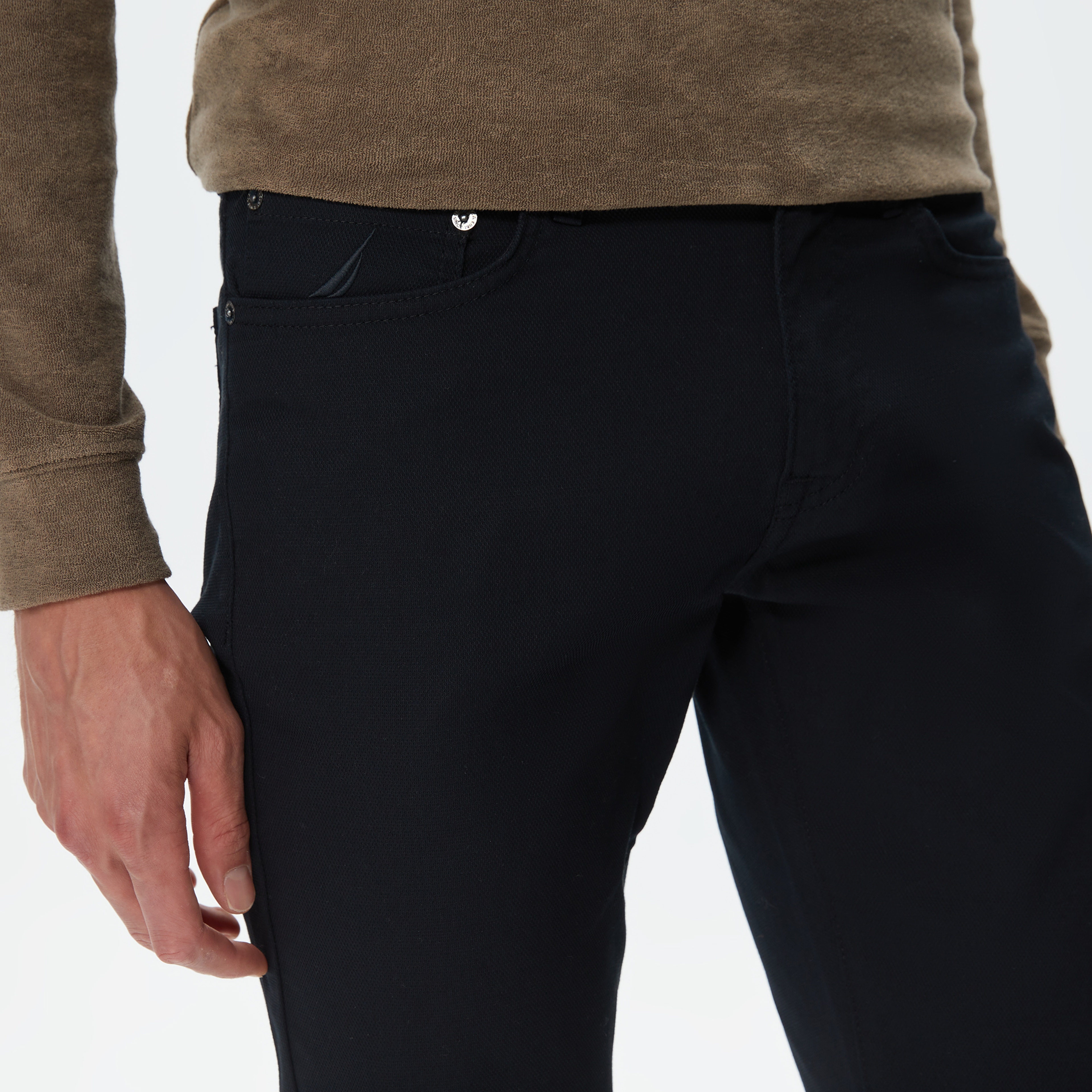 Nautica Erkek Siyah Slim Fit Pantolon