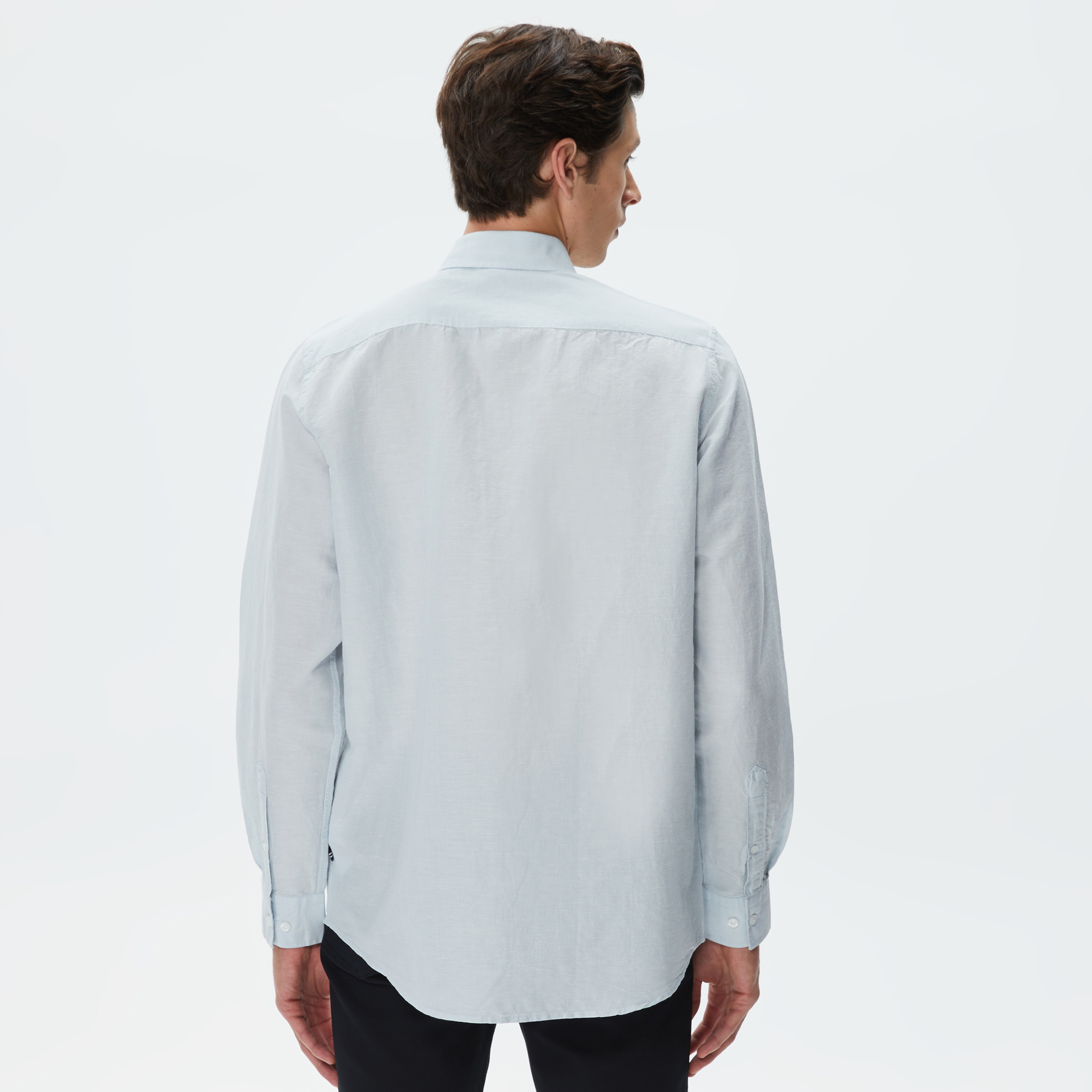 Nautica Erkek Mavi Classic Fit Gömlek