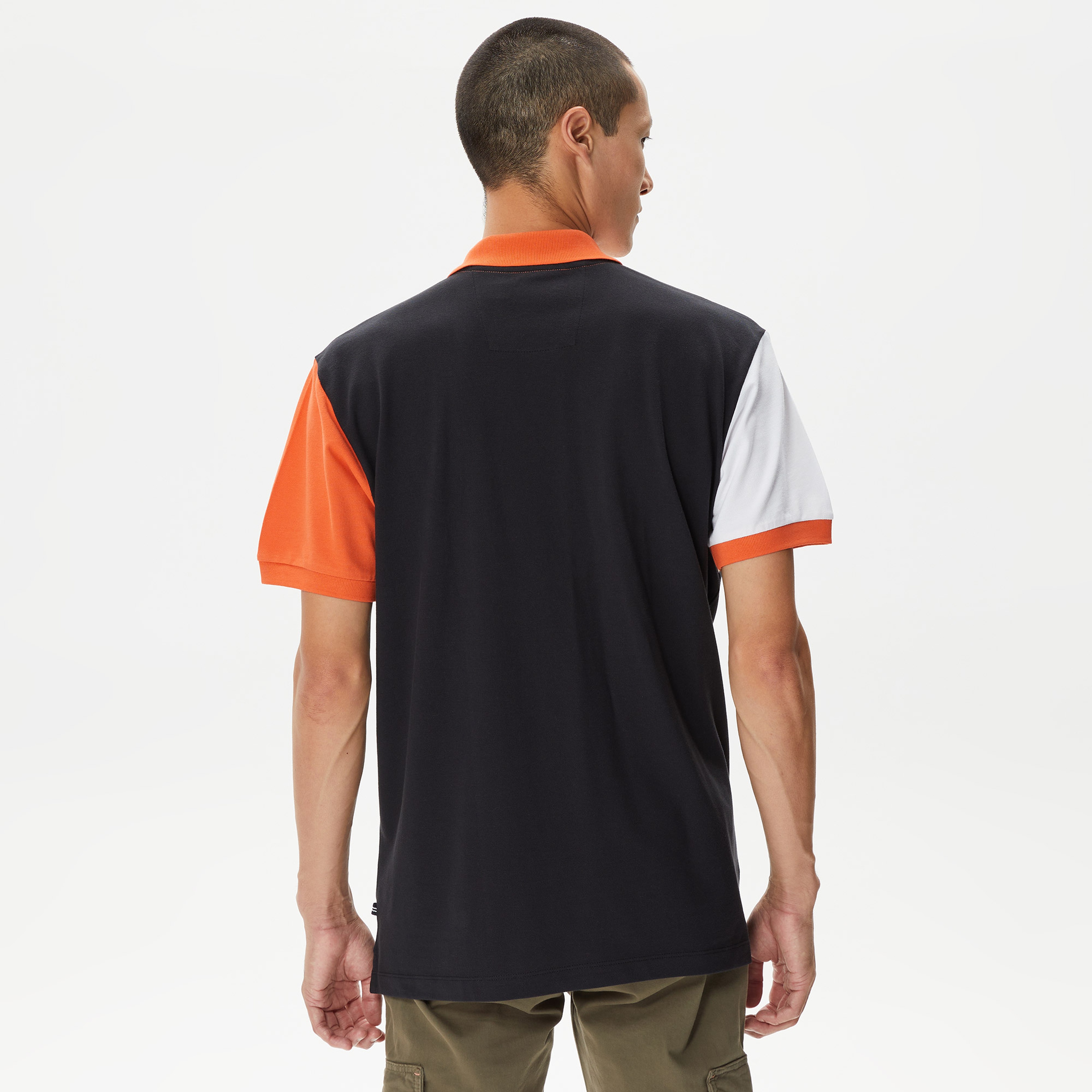 Nautica Erkek Siyah Classic Fit Kısa Kollu Polo Yaka T-Shirt