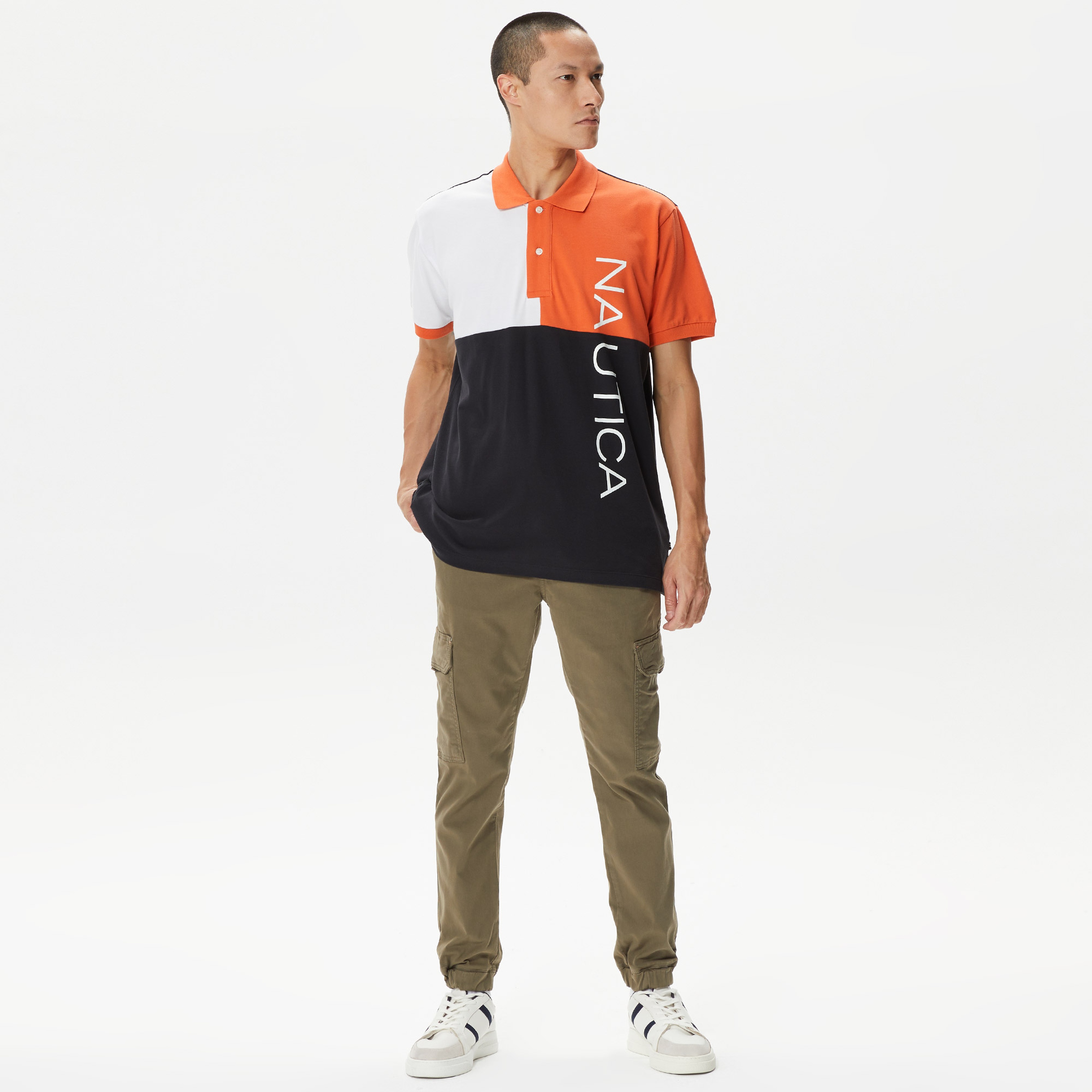 Nautica Erkek Siyah Classic Fit Kısa Kollu Polo Yaka T-Shirt