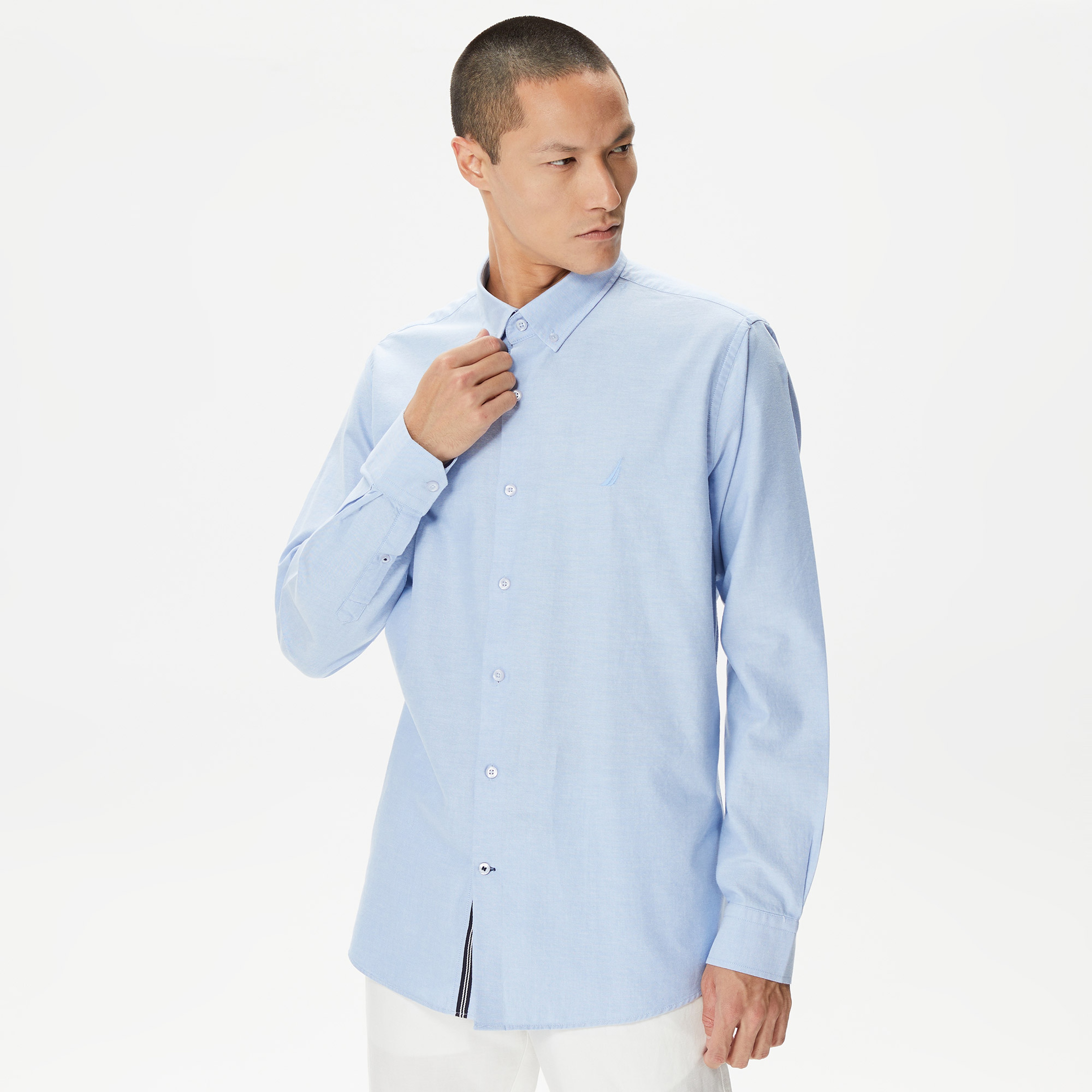 Nautica Erkek Mavi Classic Fit Gömlek