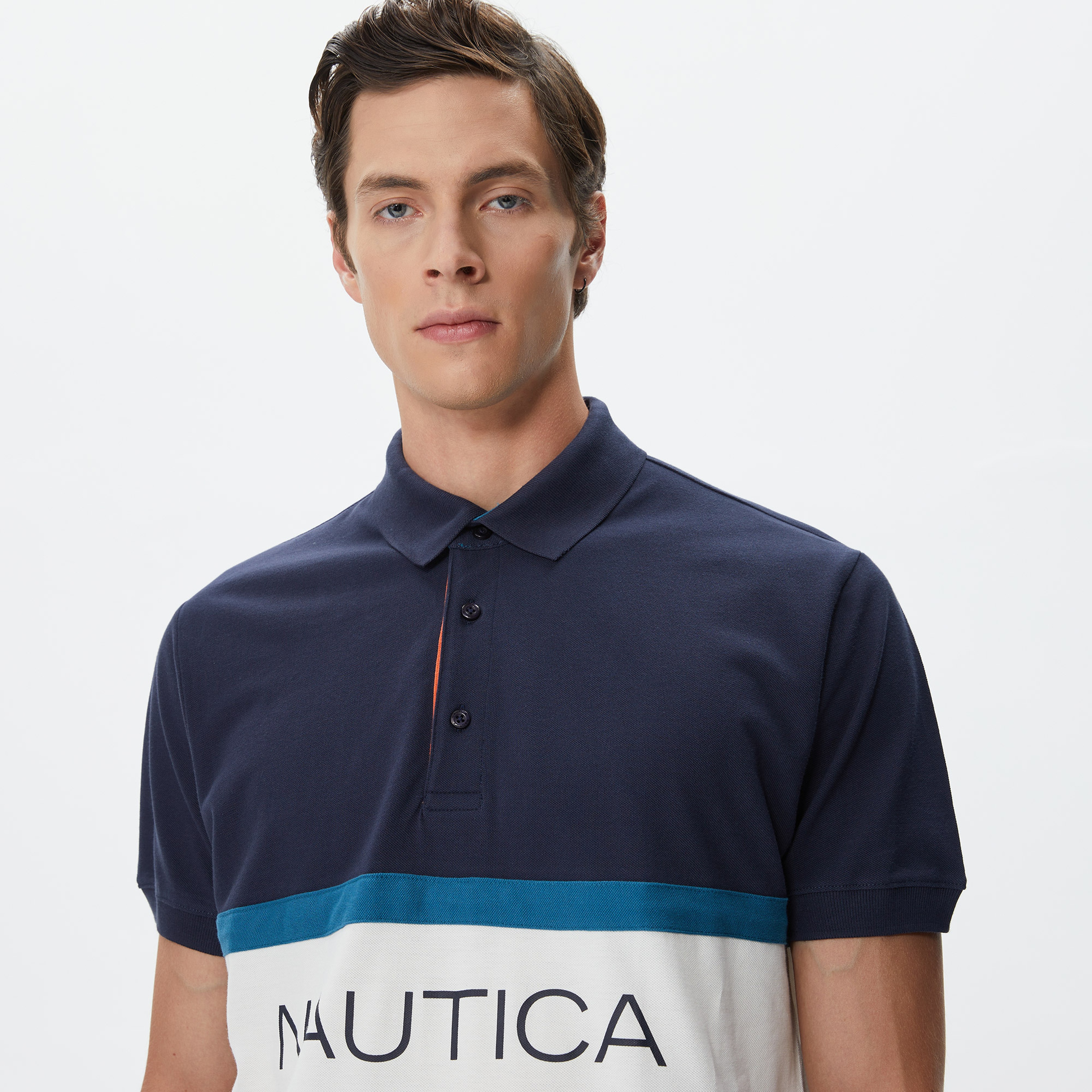 Nautica Erkek Lacivert Classic Fit Kısa Kollu Polo
