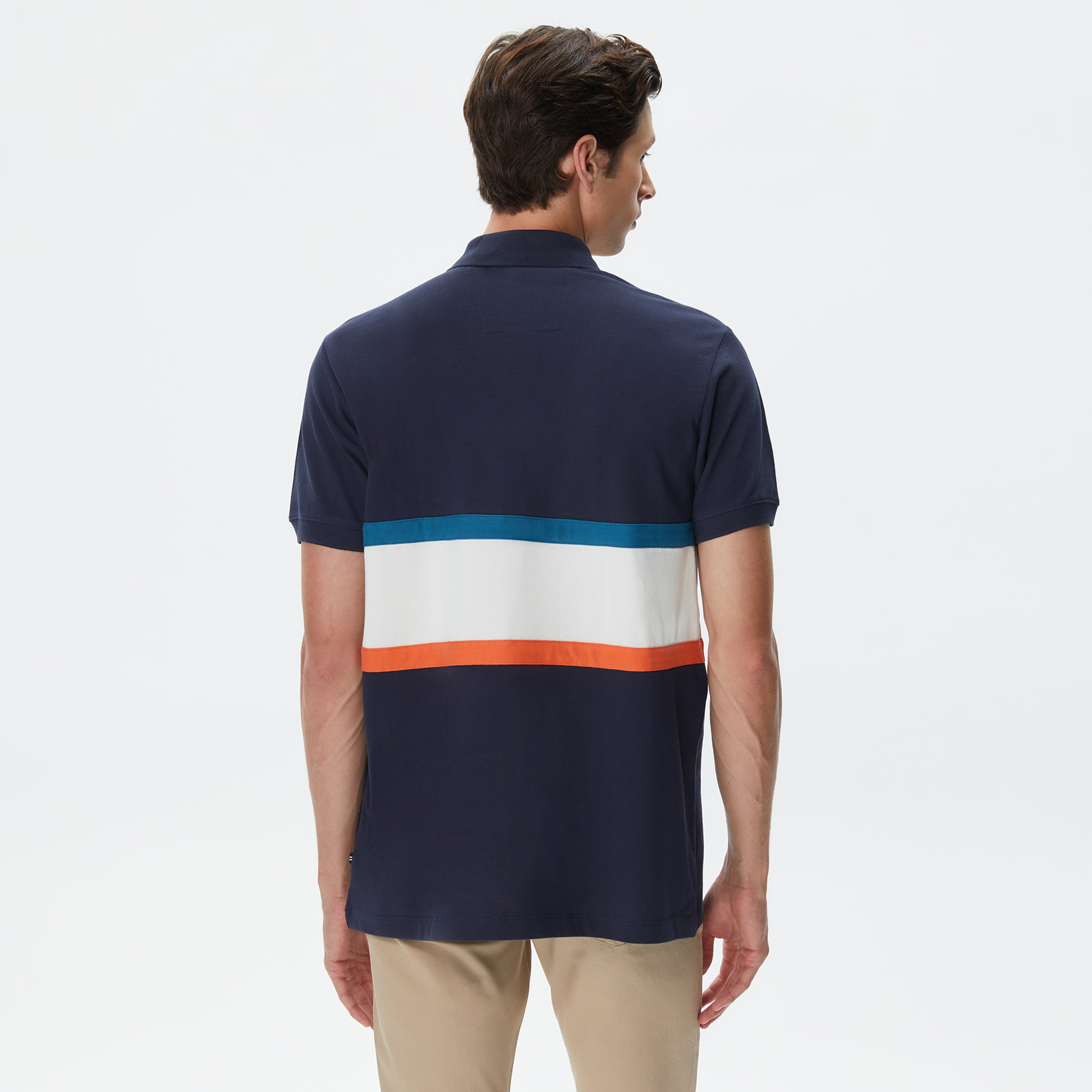 Nautica Erkek Lacivert Classic Fit Kısa Kollu Polo