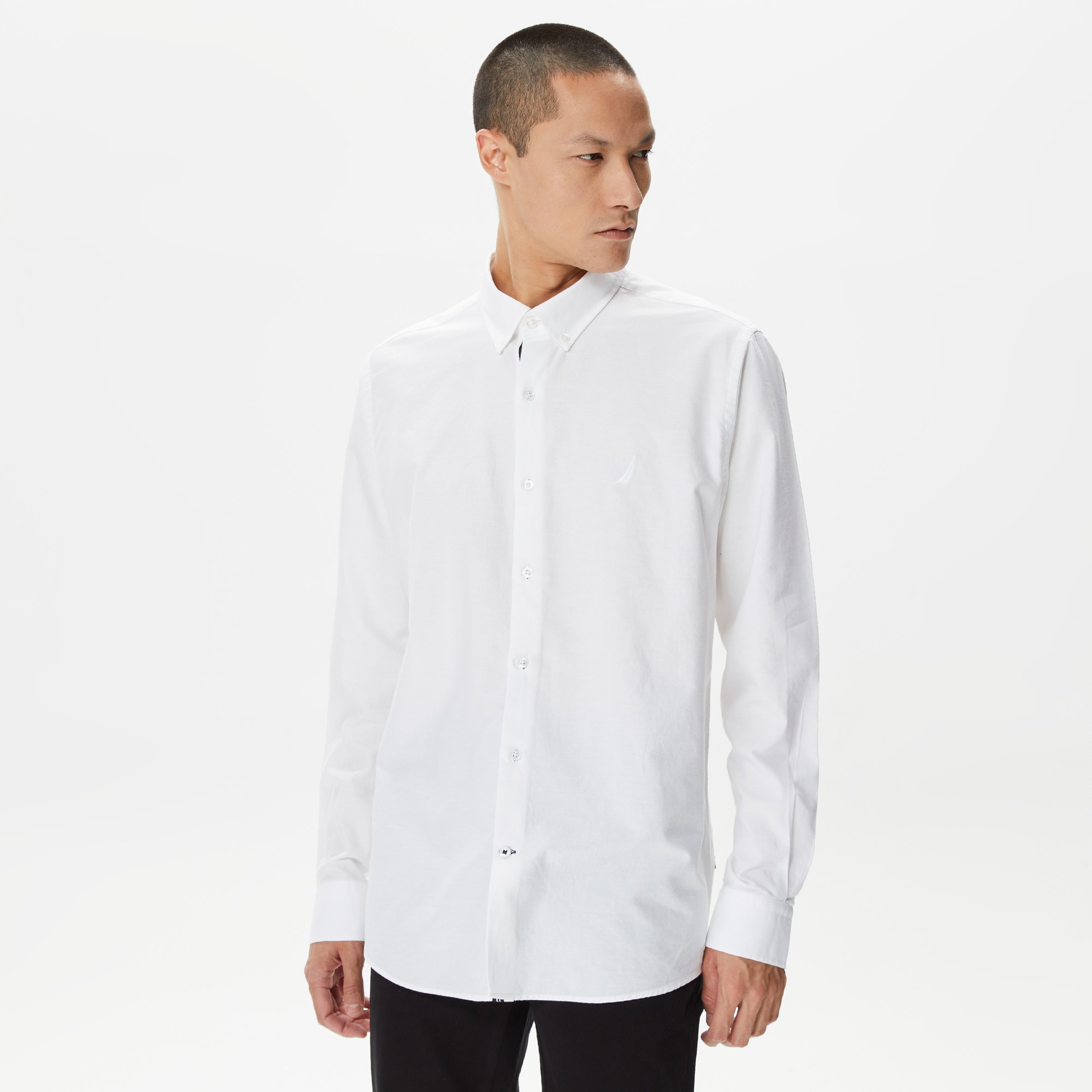 Nautica Erkek Beyaz Classic Fit Gömlek
