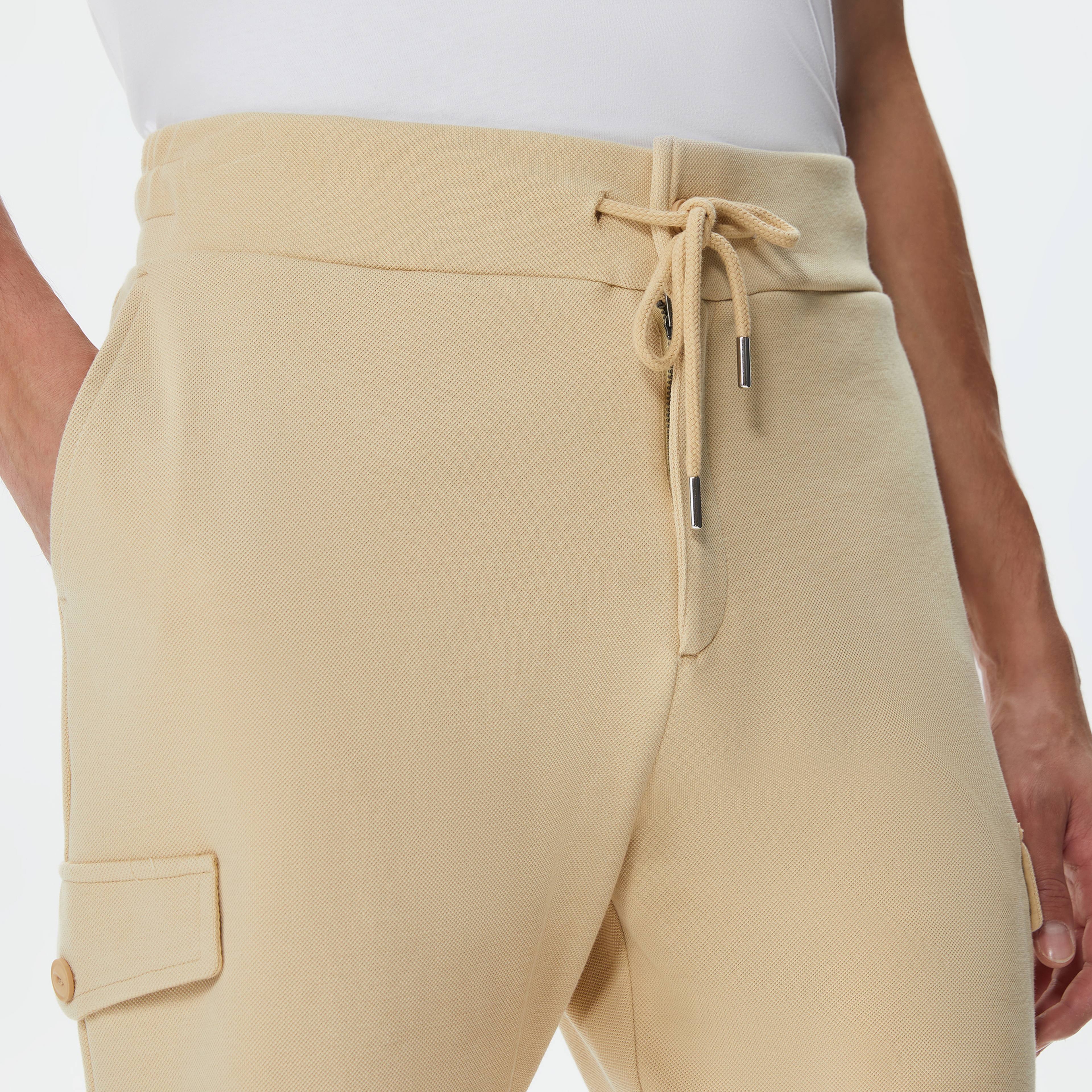 Nautica Erkek Bej Standart Fit Şort