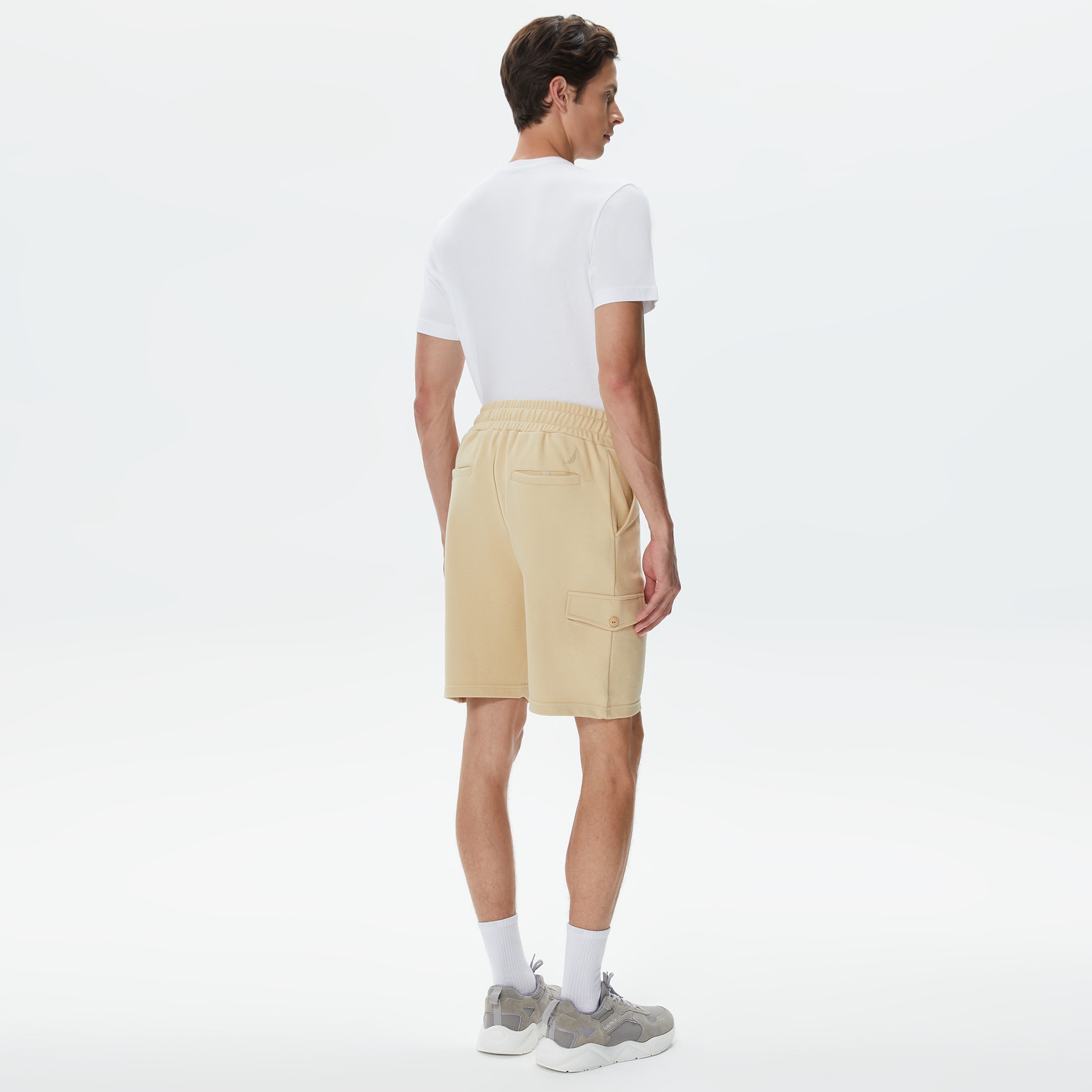 Nautica Erkek Bej Standart Fit Şort