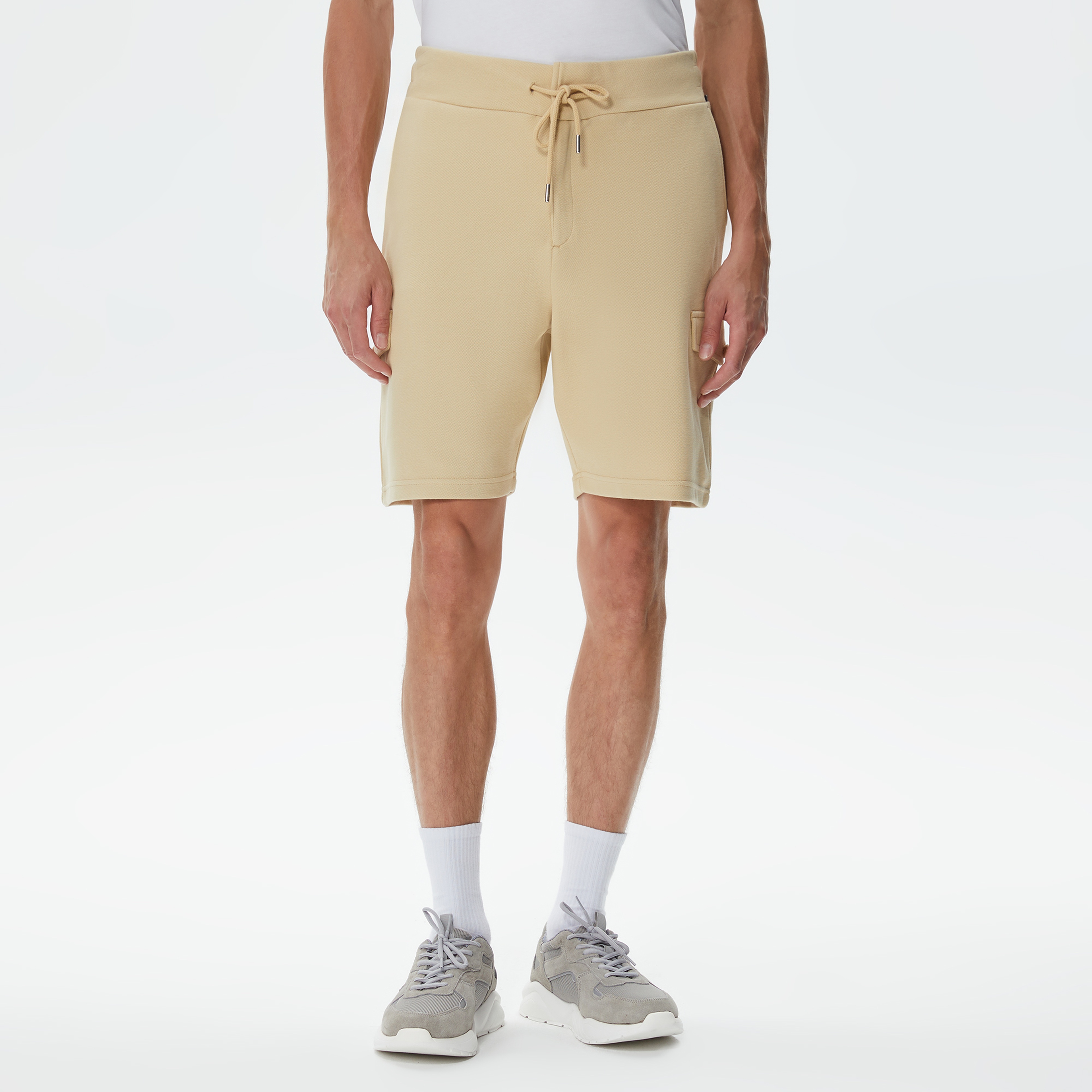 Nautica Erkek Bej Standart Fit Şort