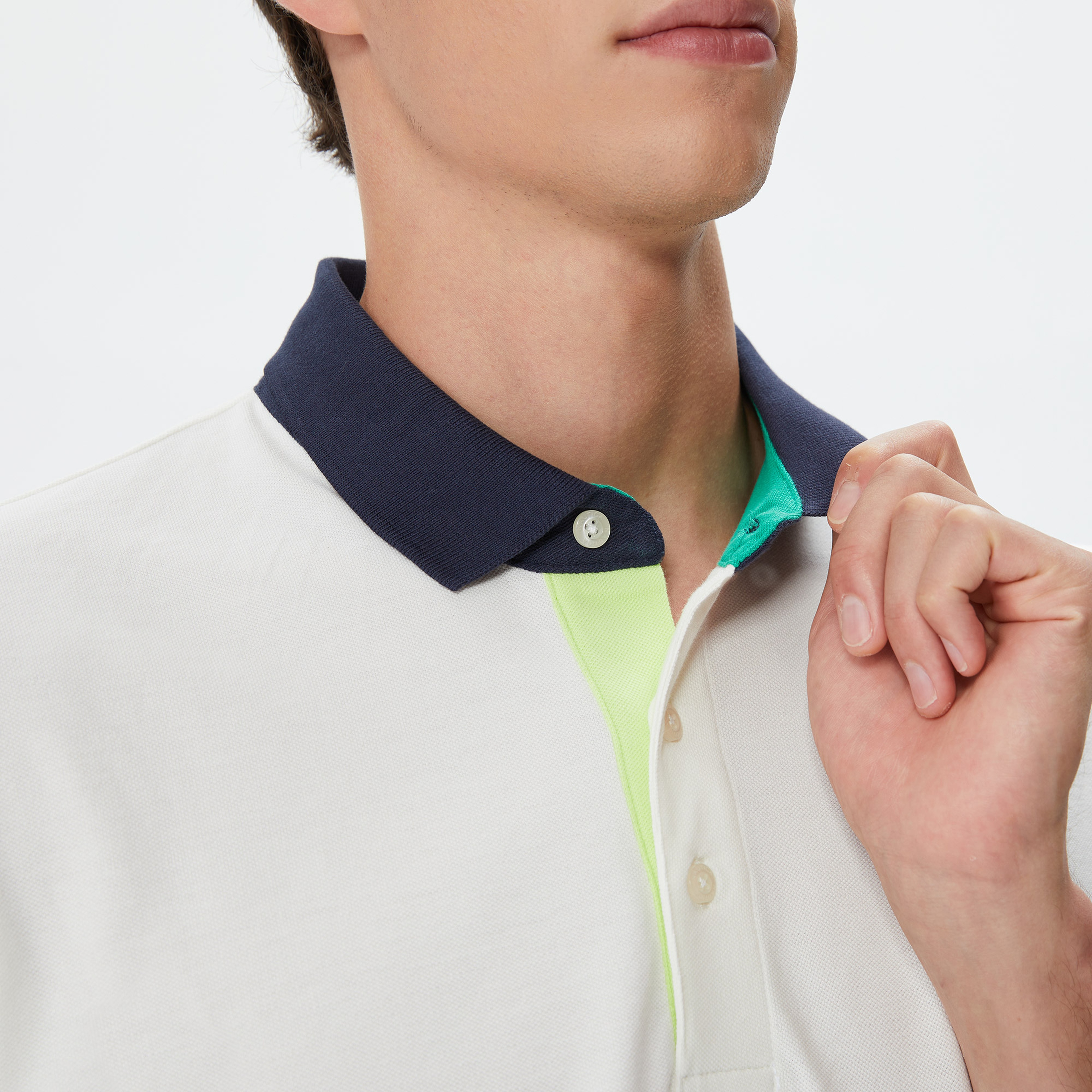 Nautica Erkek Kırık Beyaz Classic Fit Kısa Kollu Polo