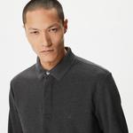 Nautica Erkek Gri Slim Fit Uzun Kollu Polo Yaka T-Shirt