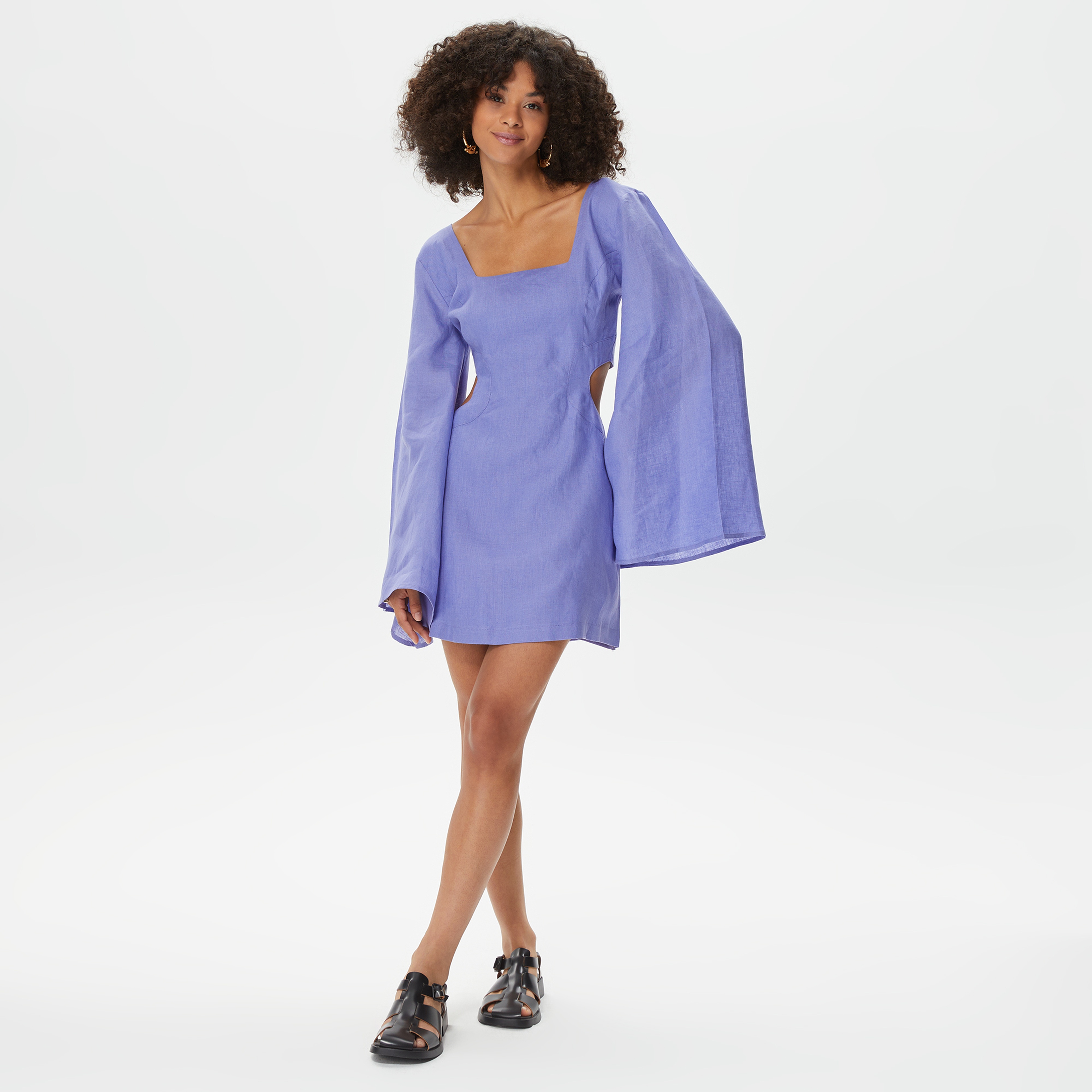 Dahlia Bianca Kadın Mor Elbise