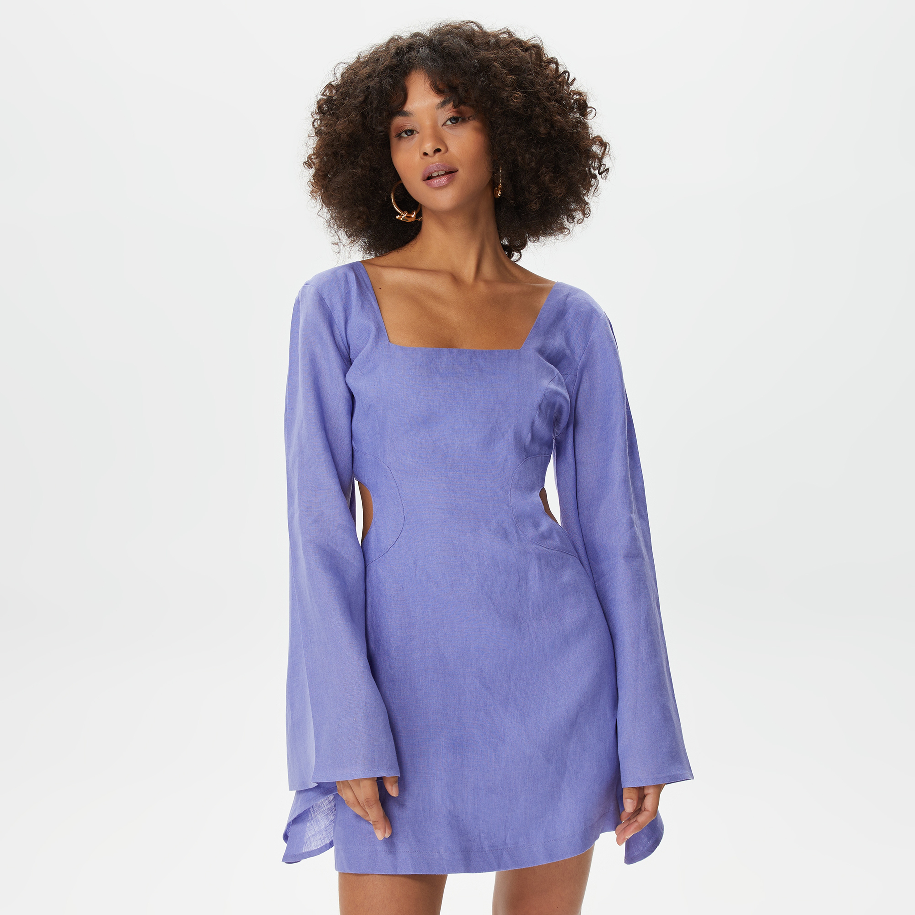 Dahlia Bianca Kadın Mor Elbise