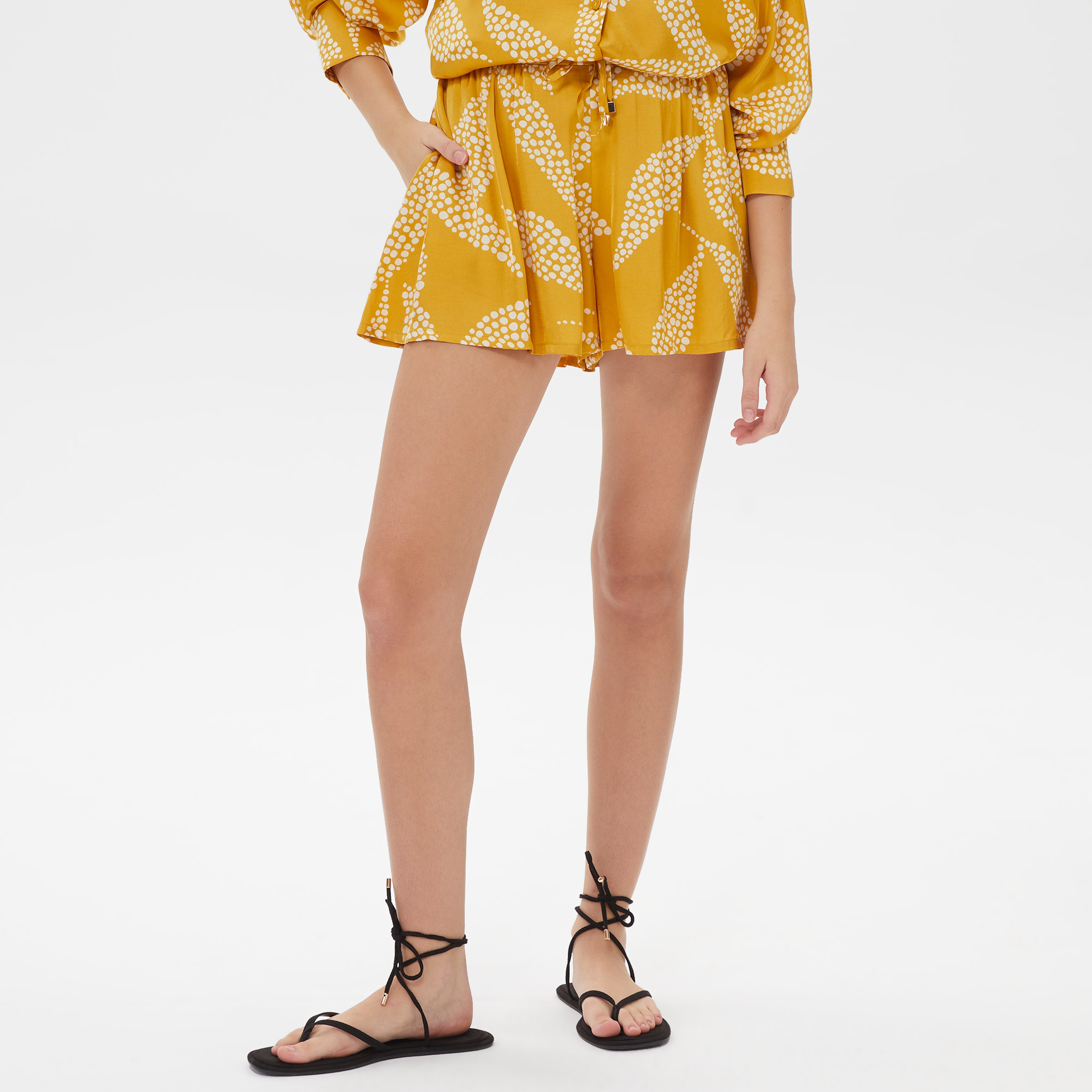 Dahlia Bianca Kadın Sarı Şort