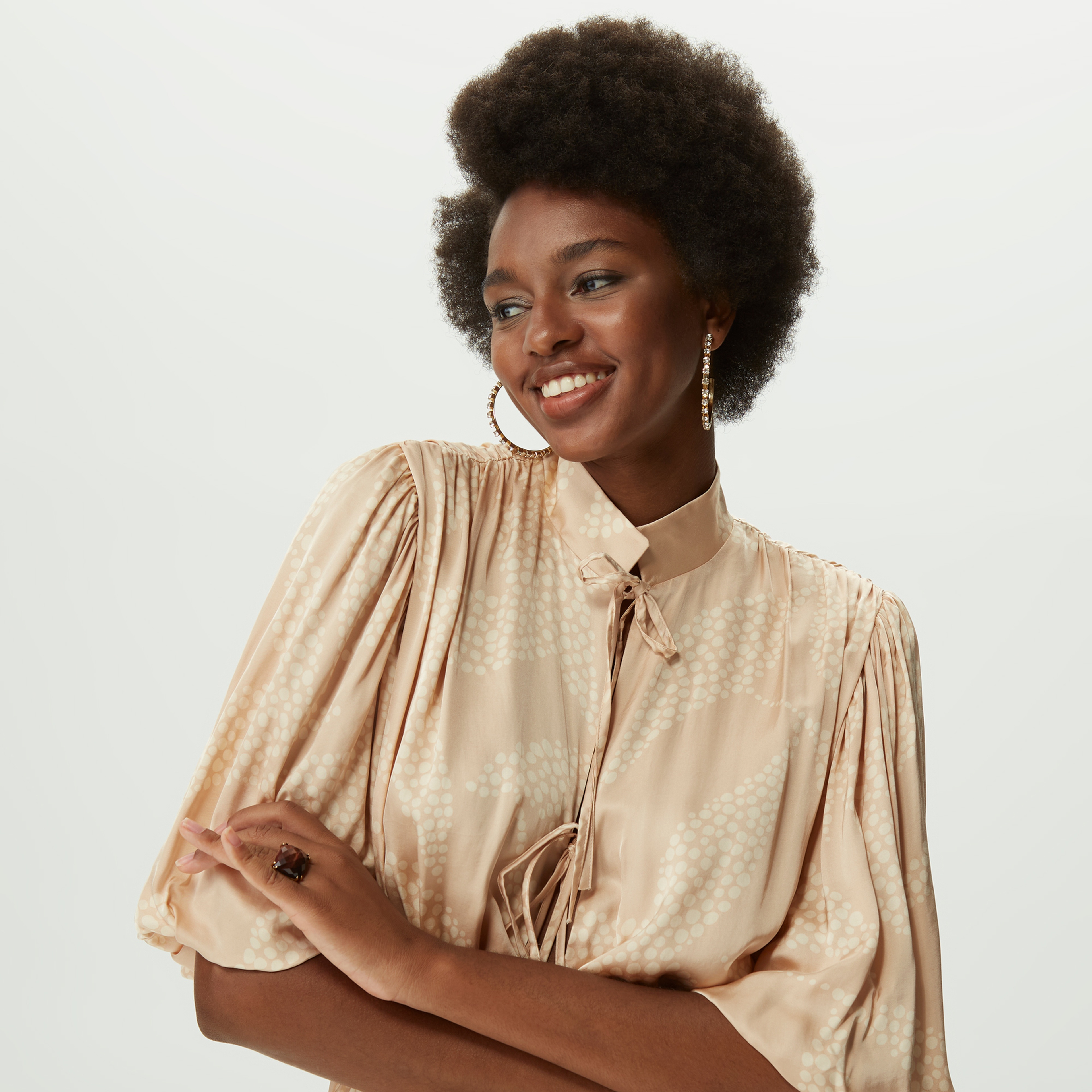 Dahlia Bianca Kadın Krem Elbise