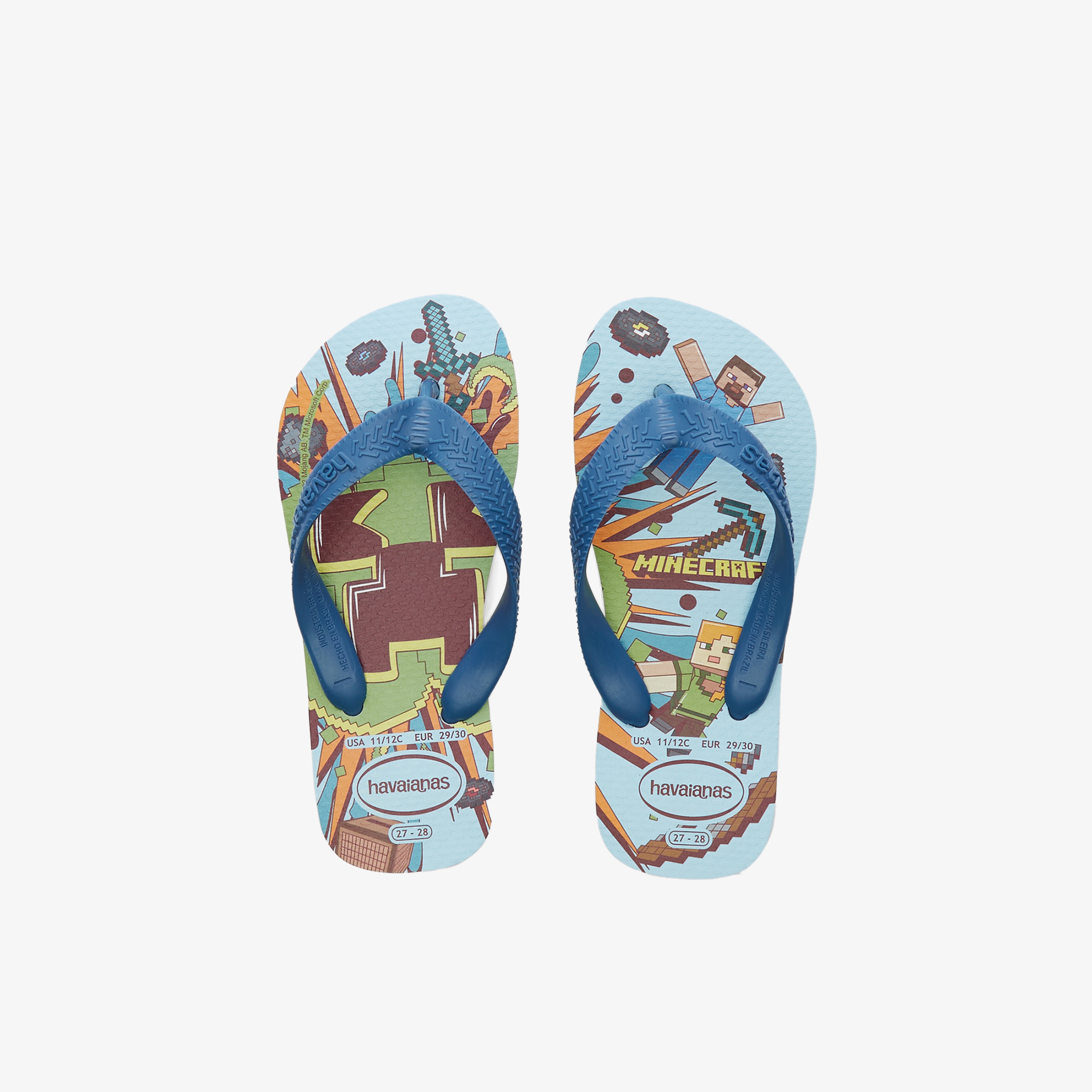 Havaianas Minecraft Çocuk Mavi Terlik