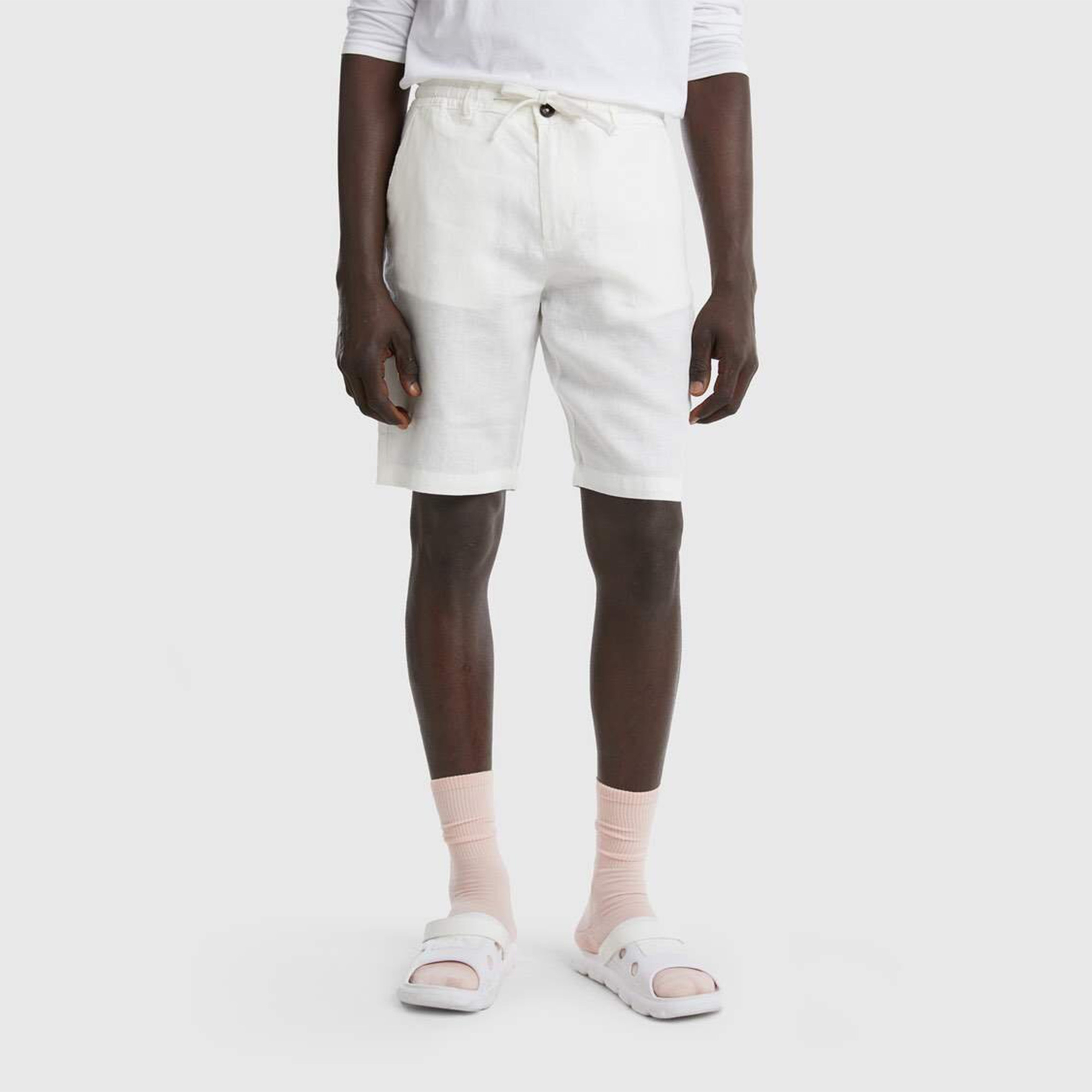 Benetton Erkek Krem Şort