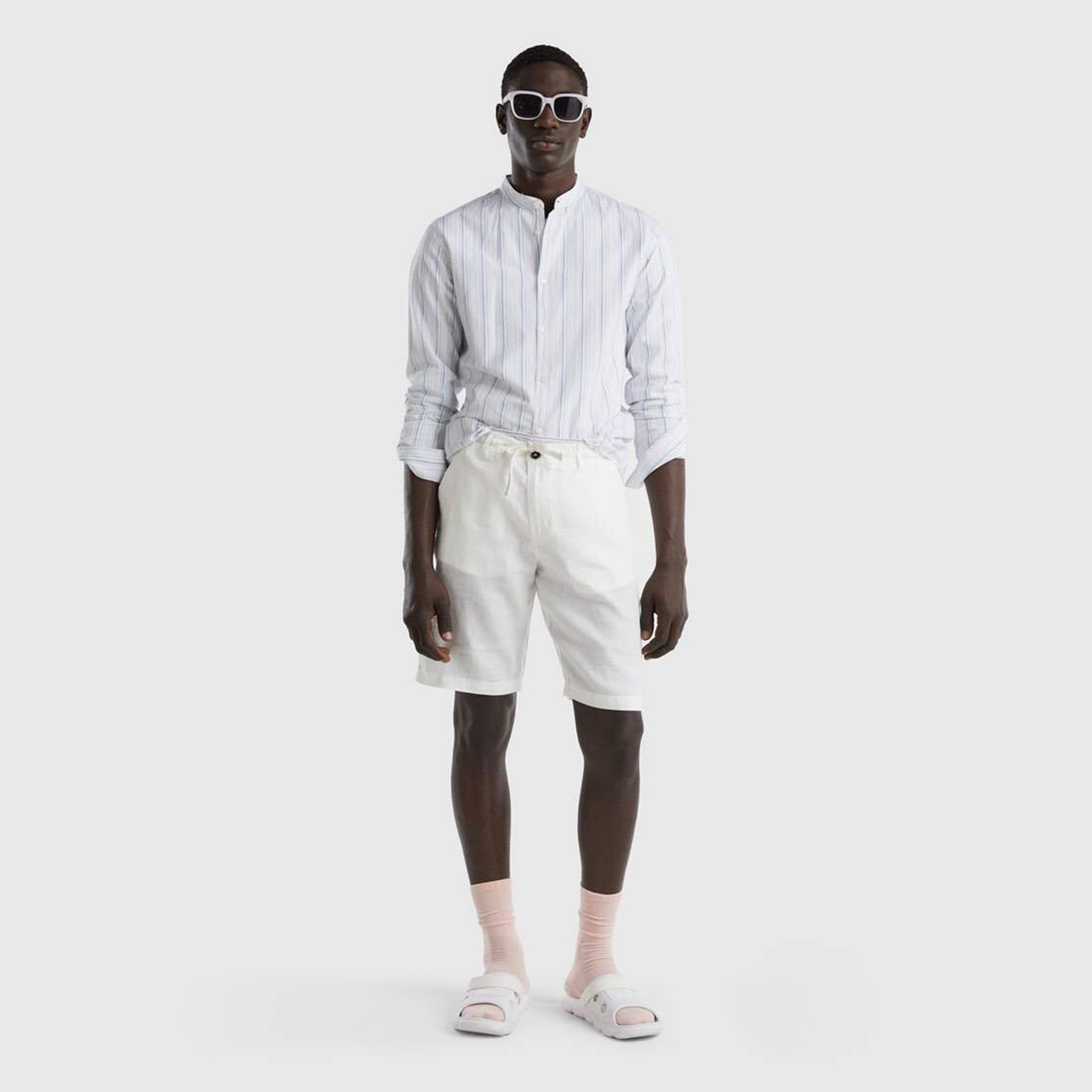 Benetton Erkek Krem Şort