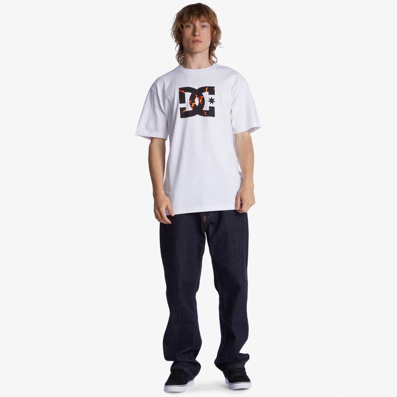 DC Shoes Dc Star Fill Erkek Beyaz T-Shirt