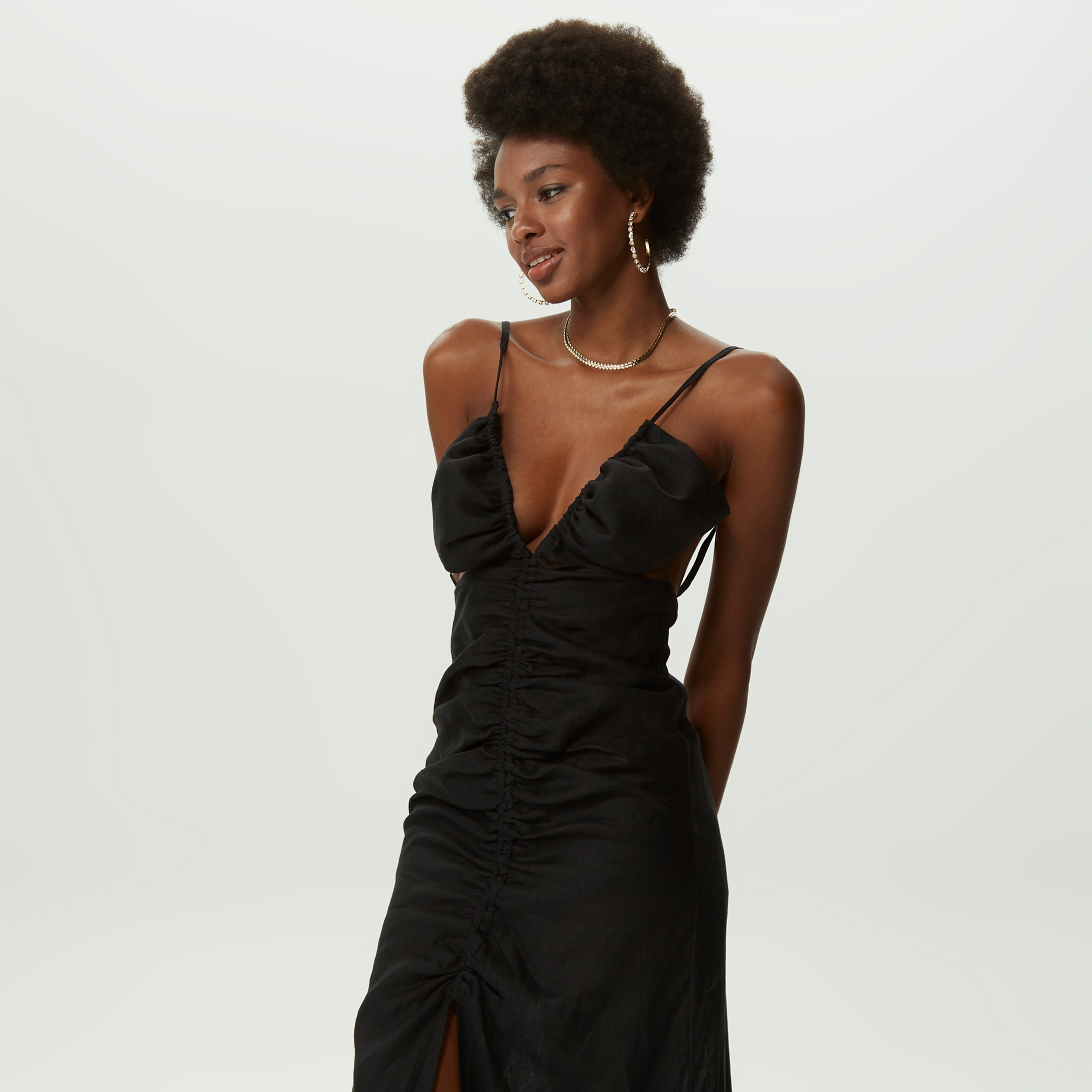 Dahlia Bianca Kadın Siyah Elbise