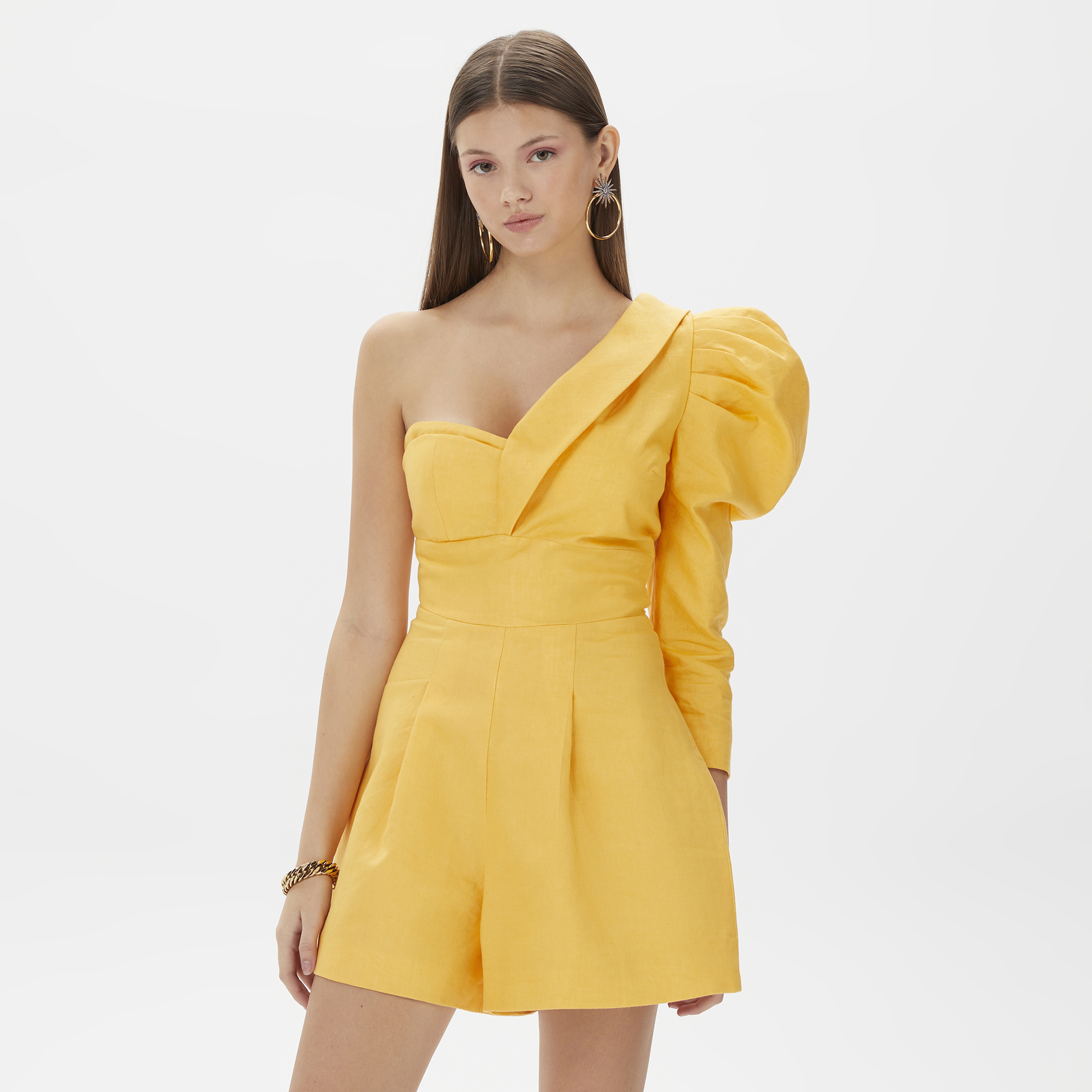 Dahlia Bianca Kadın Sarı Tulum