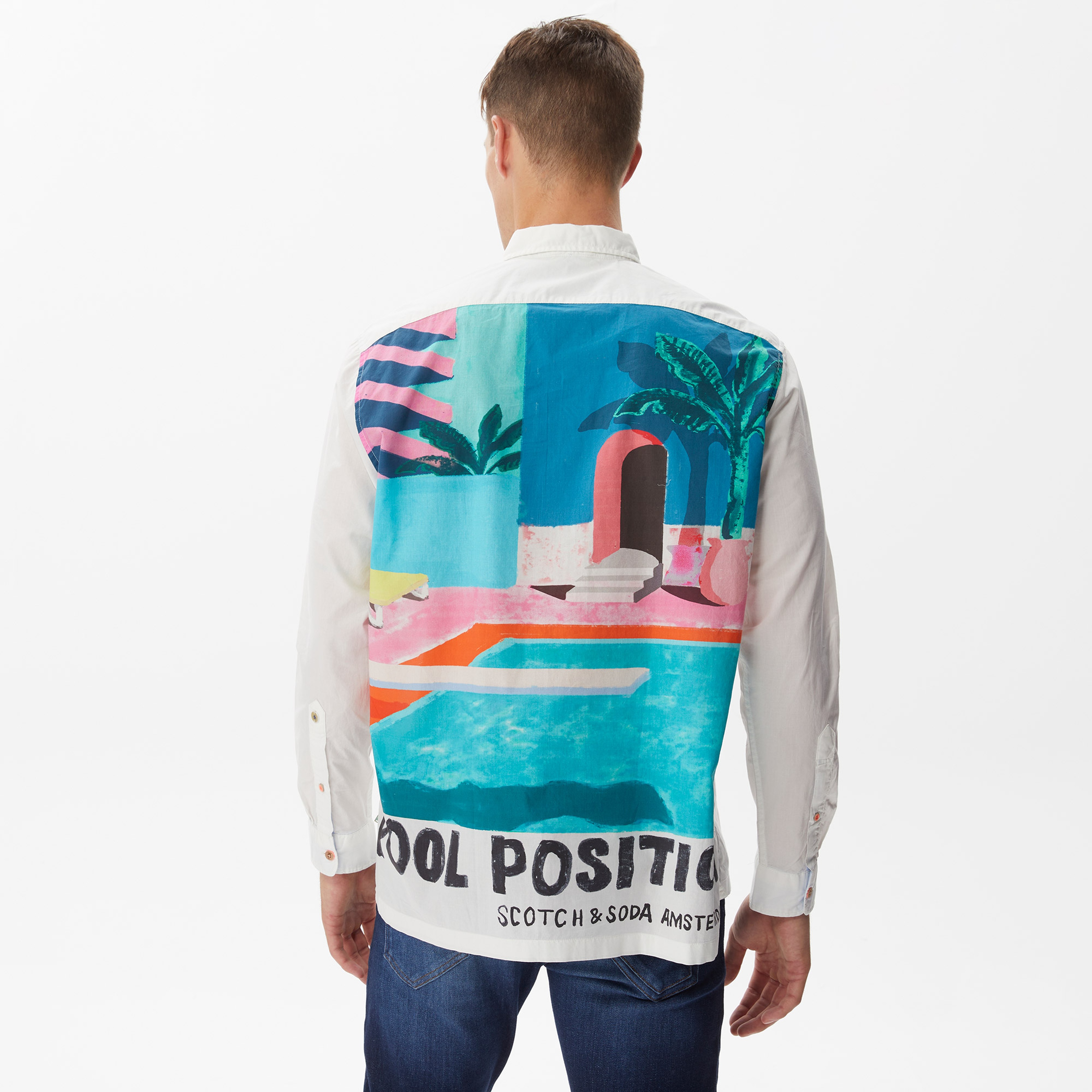 Scotch&Soda Erkek Beyaz Gömlek