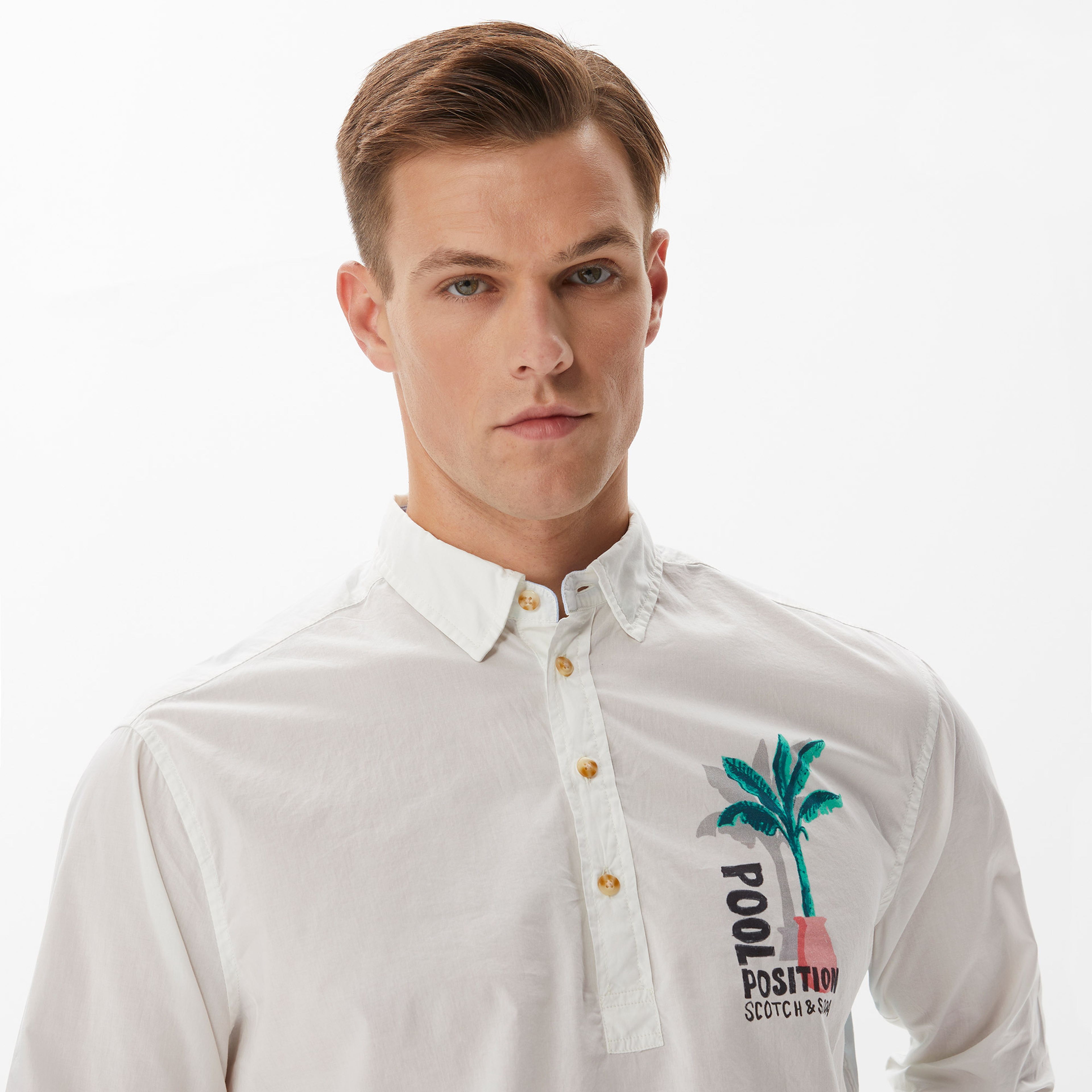 Scotch&Soda Erkek Beyaz Gömlek