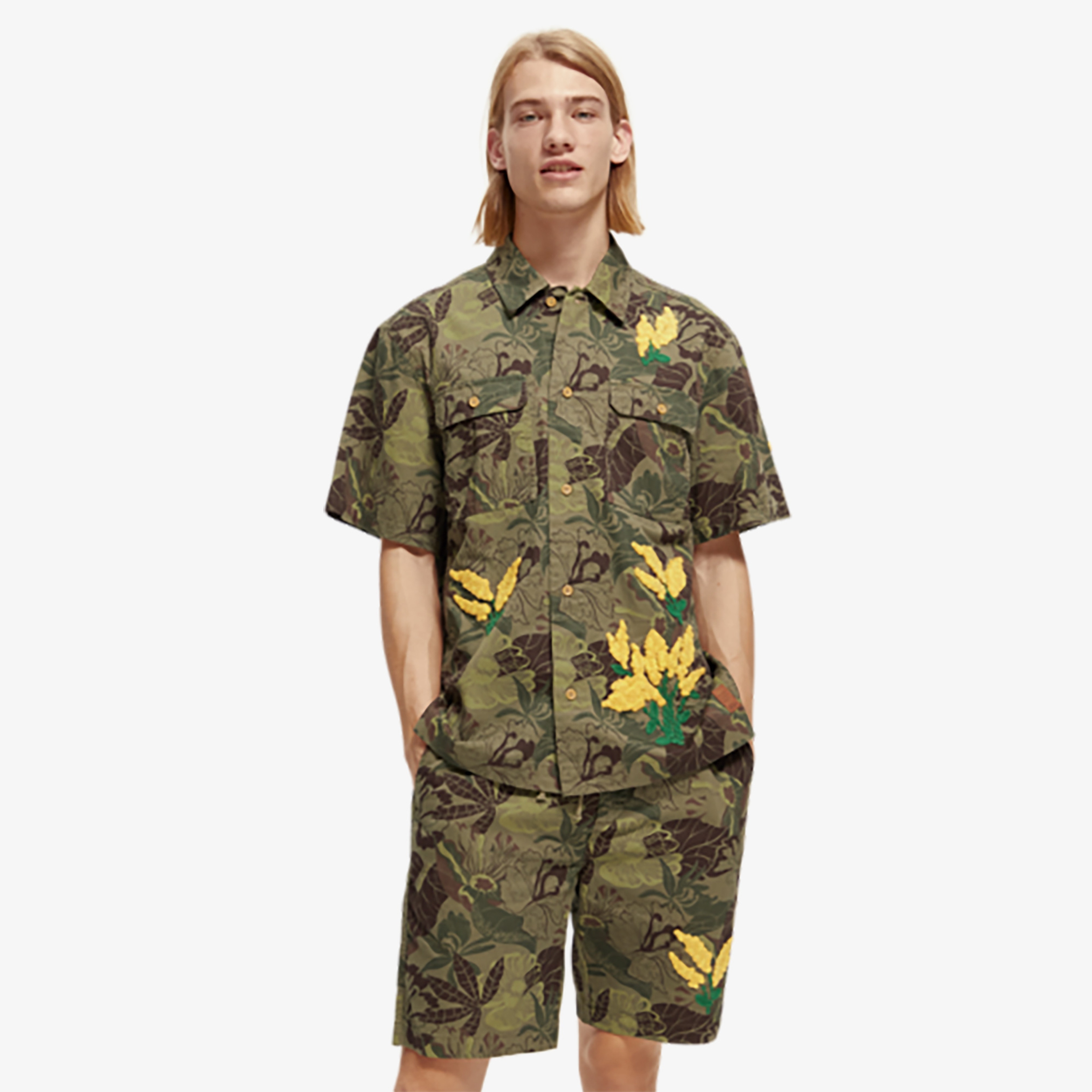 Scotch&Soda Erkek Yeşil Gömlek