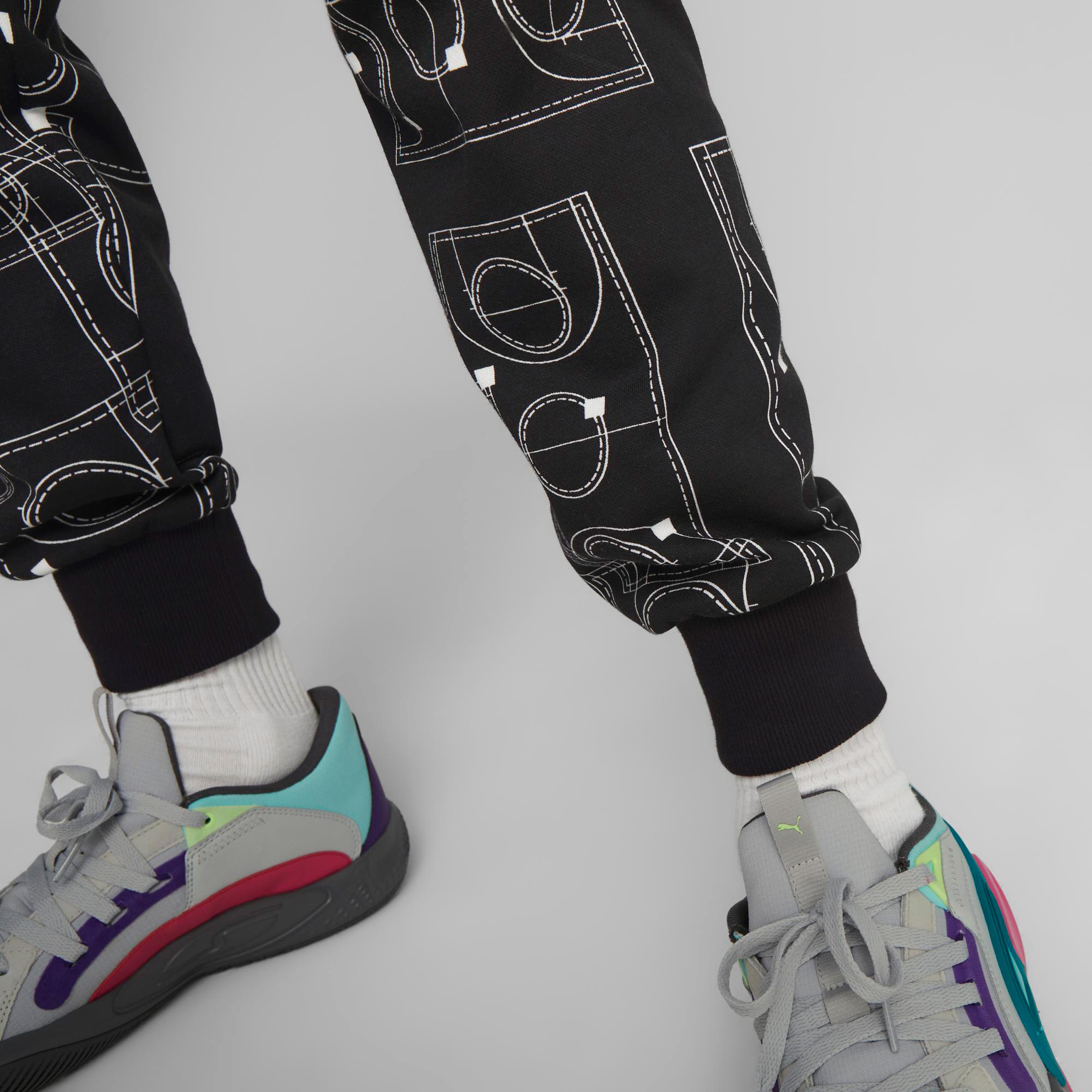 Puma Courtside Booste Erkek Siyah Eşofman Altı