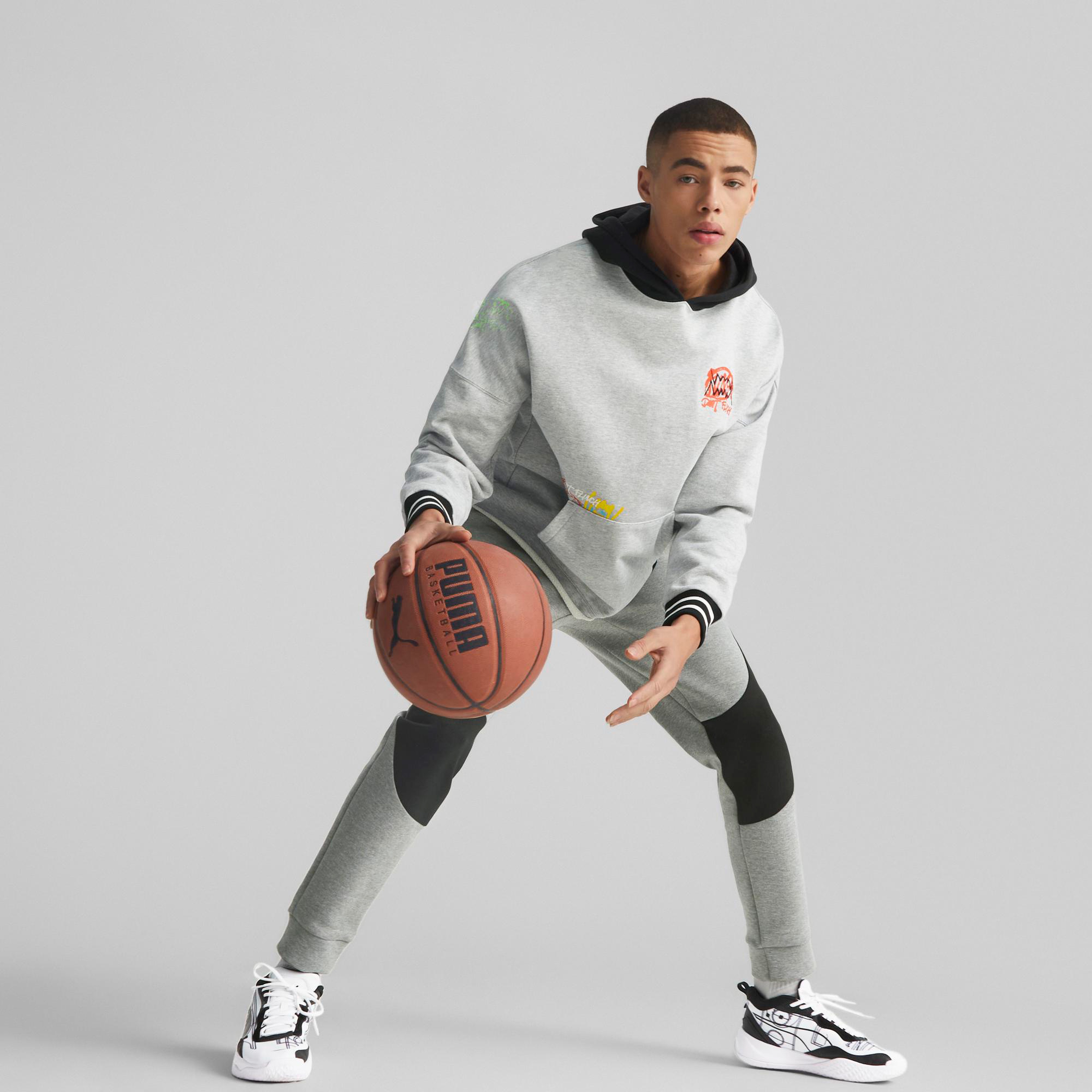 Puma Boroughs Erkek Gri Hoodie