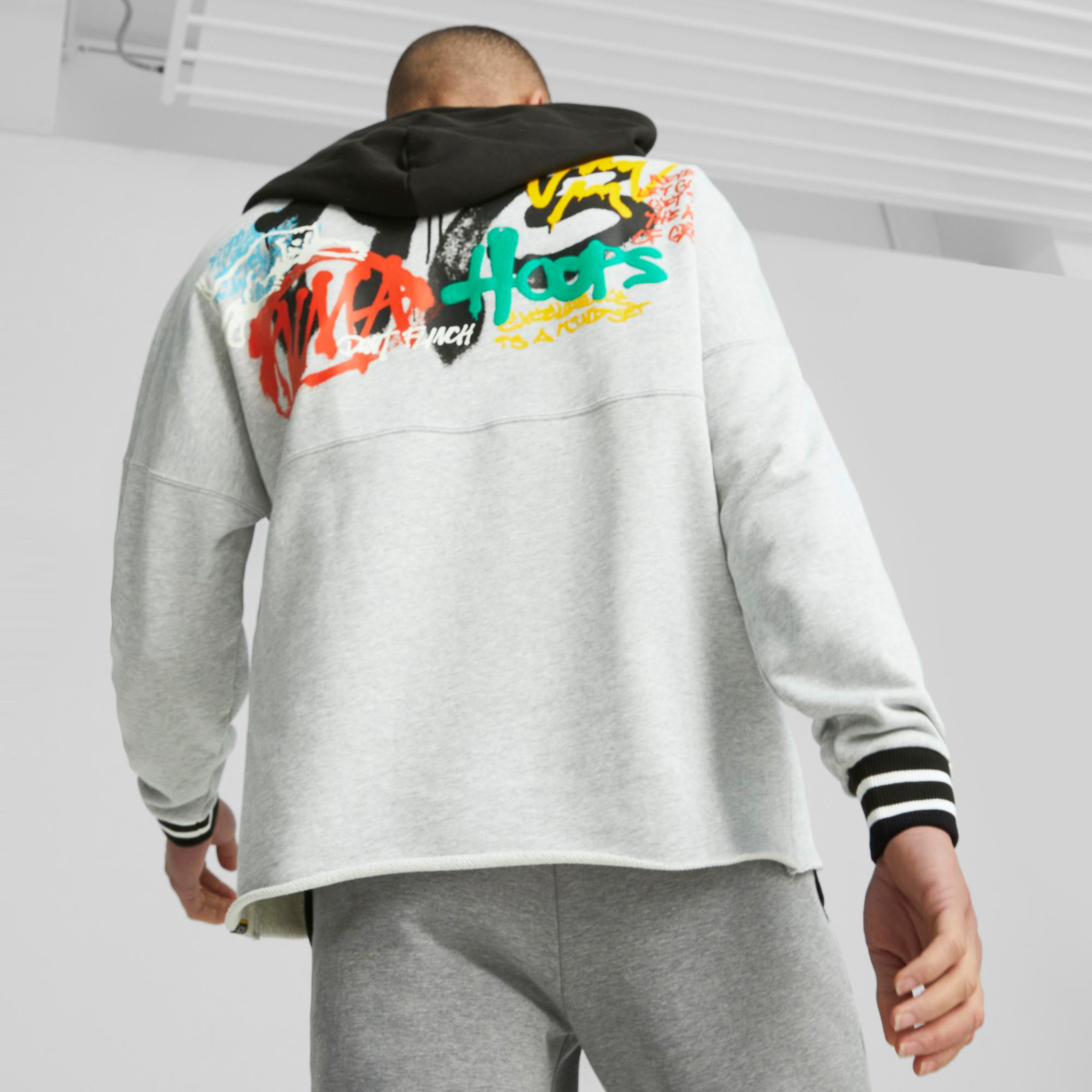 Puma Boroughs Erkek Gri Hoodie