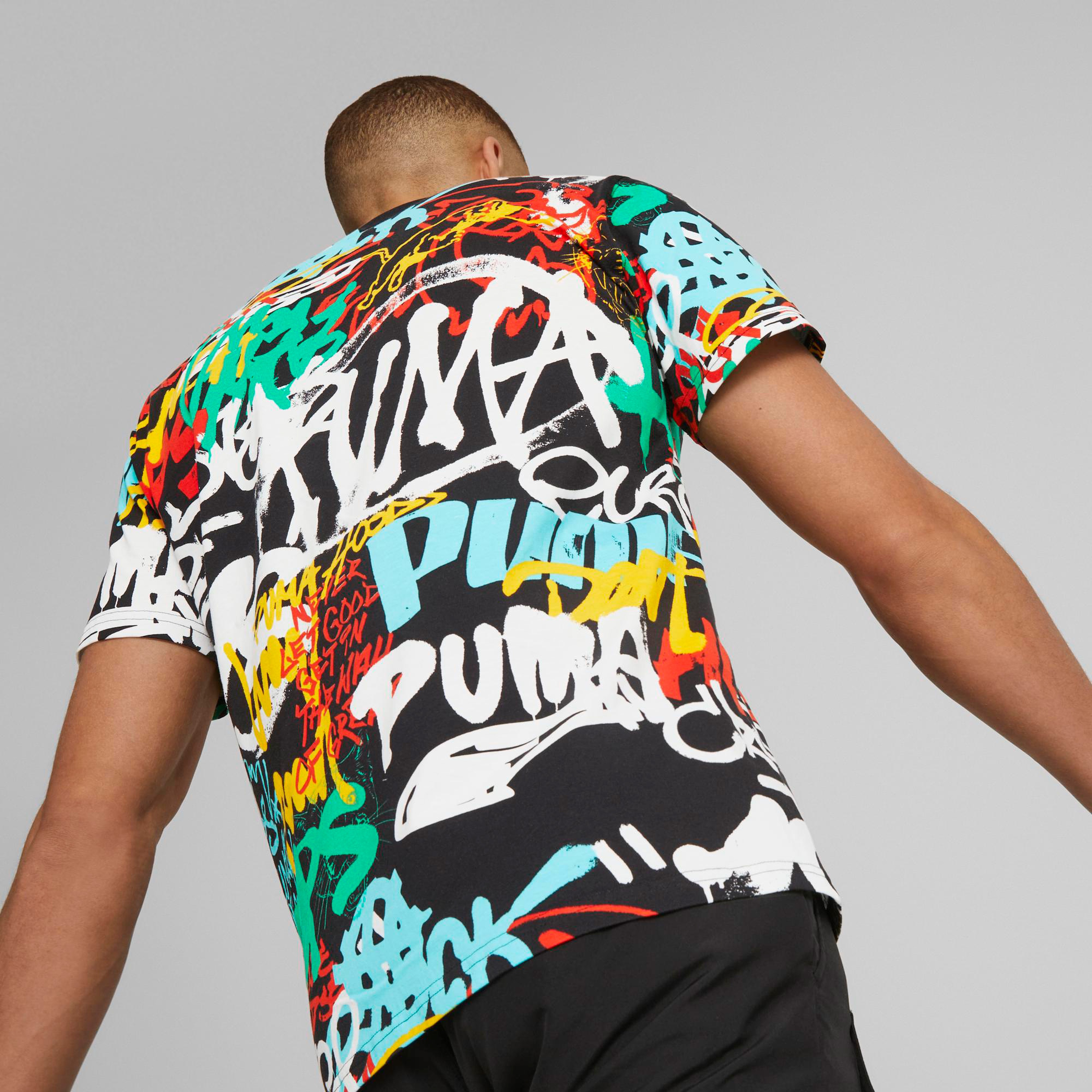 Puma Graffiti Erkek Renkli T-Shirt