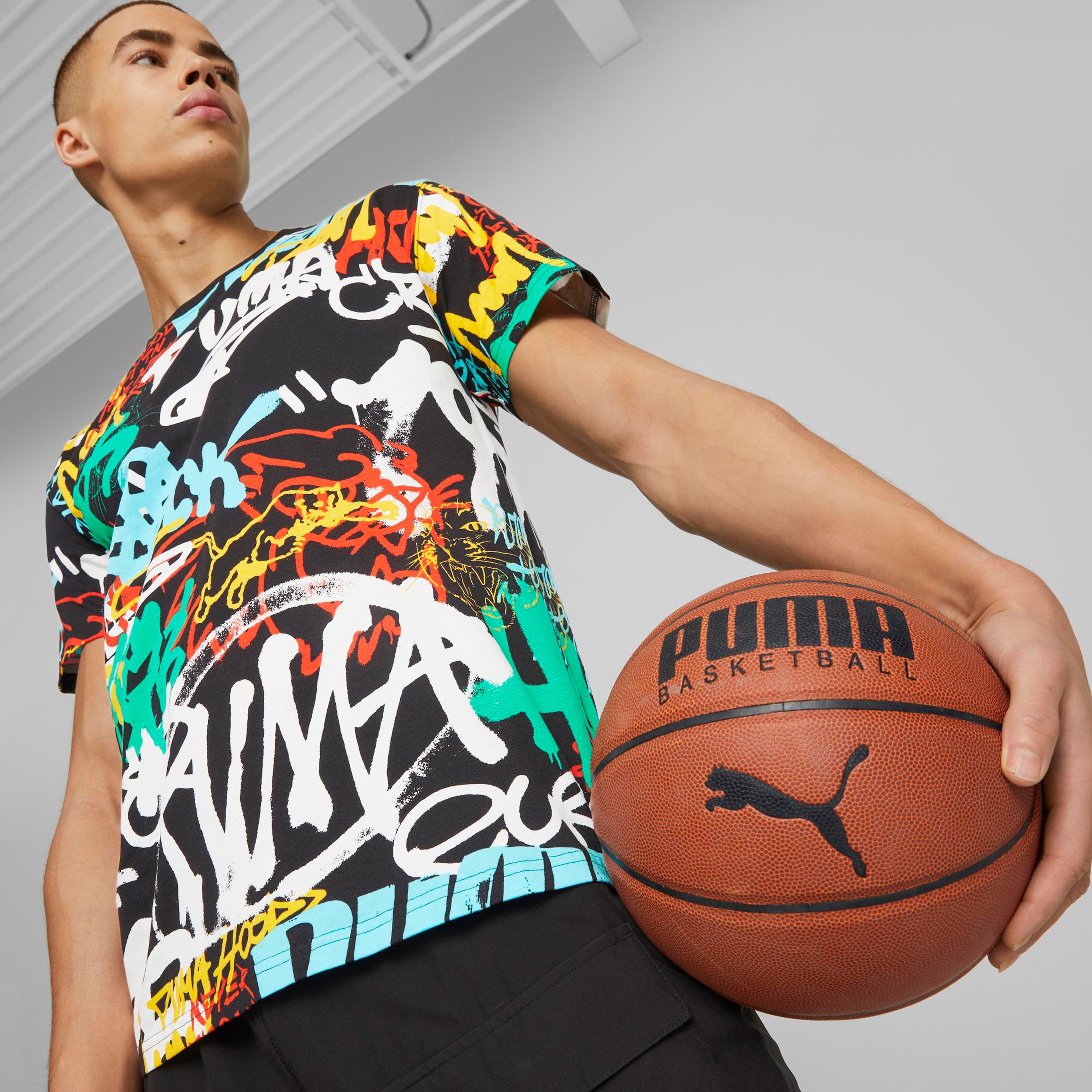 Puma Graffiti Erkek Renkli T-Shirt