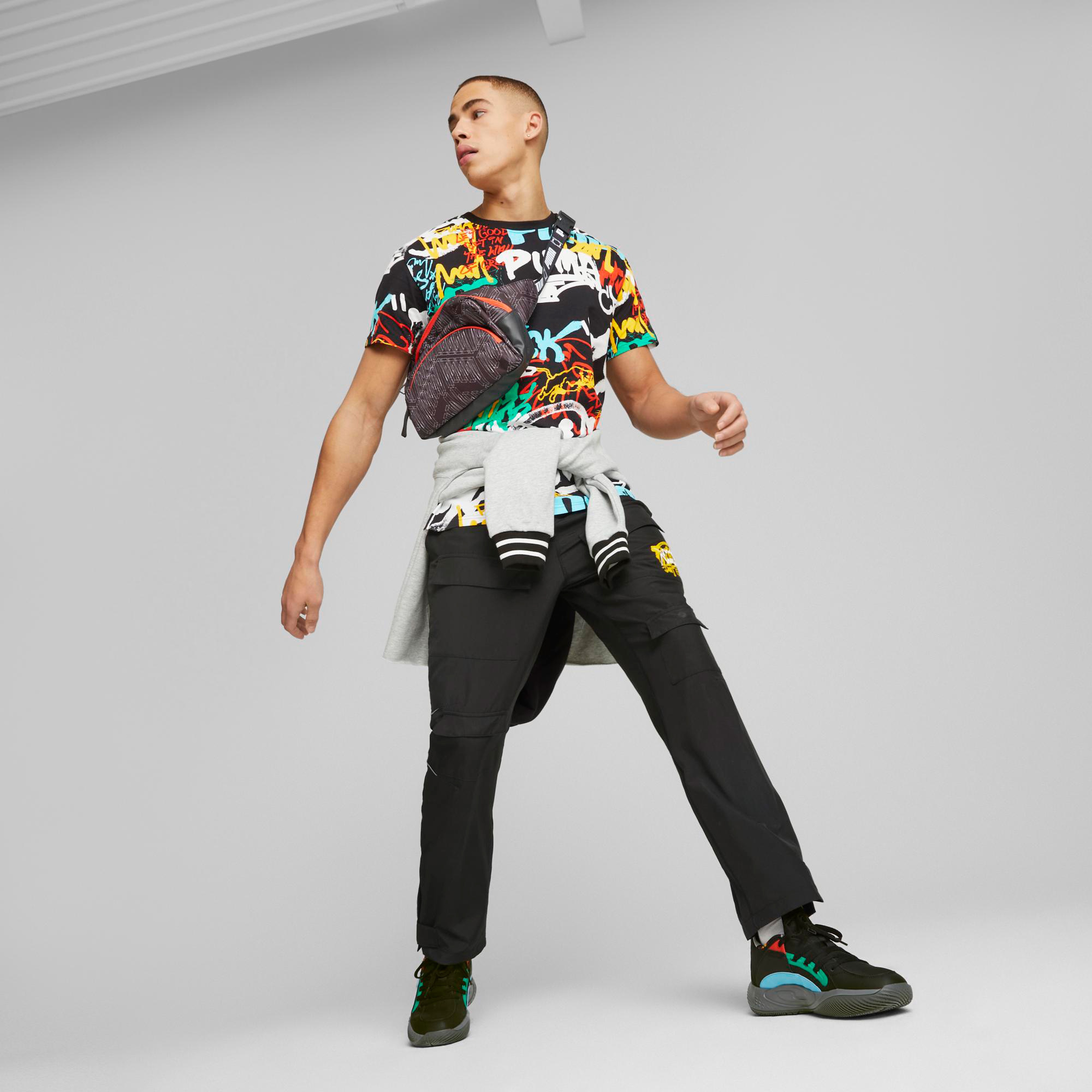 Puma Graffiti Erkek Renkli T-Shirt