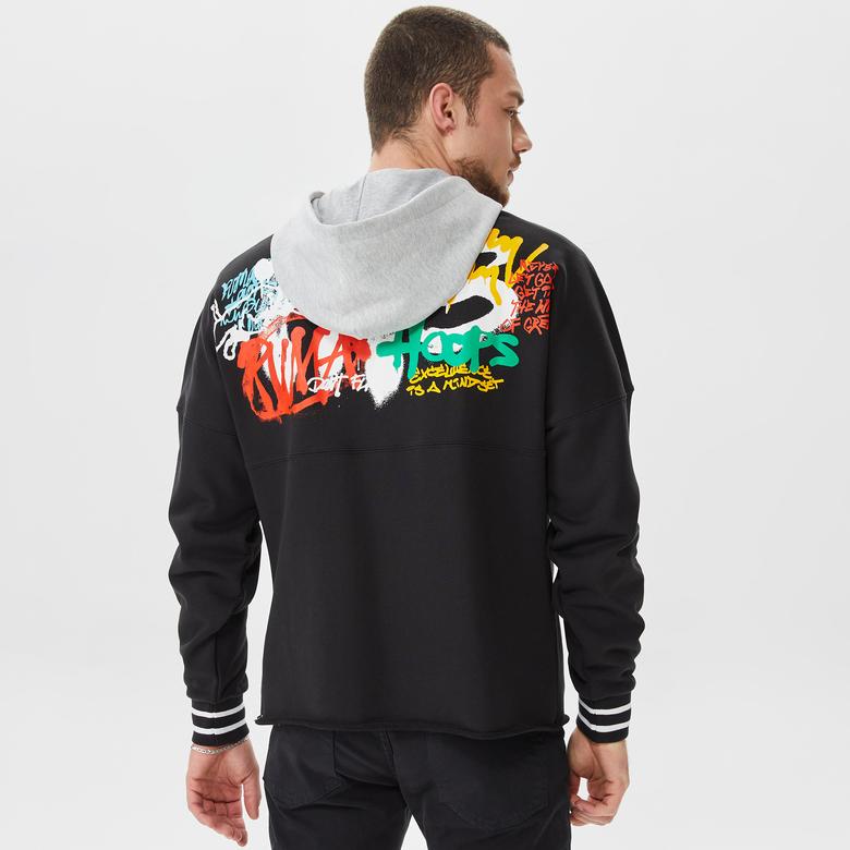 Puma Boroughs Erkek Siyah Hoodie