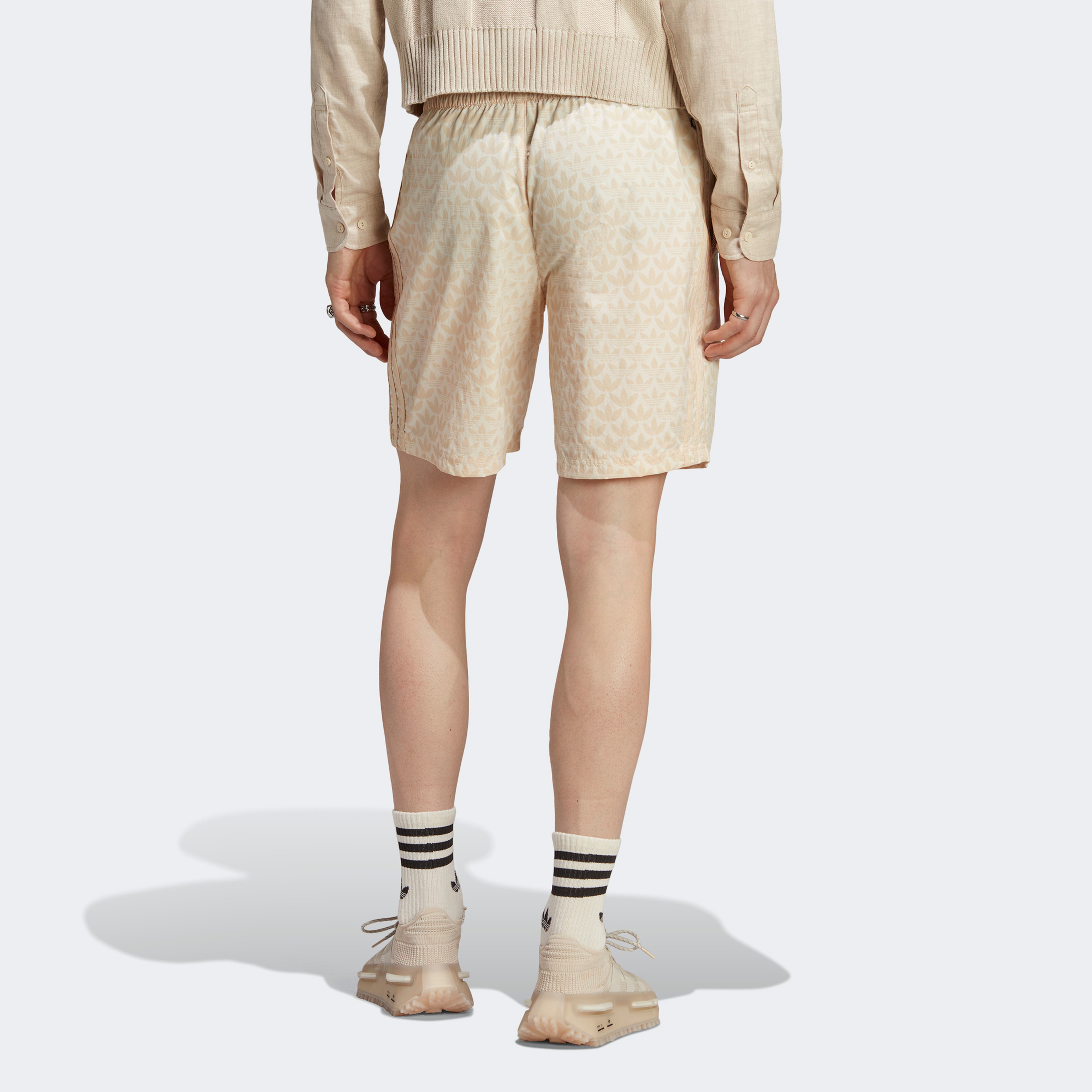 adidas Originals Monogram Erkek Krem Deniz Şortu