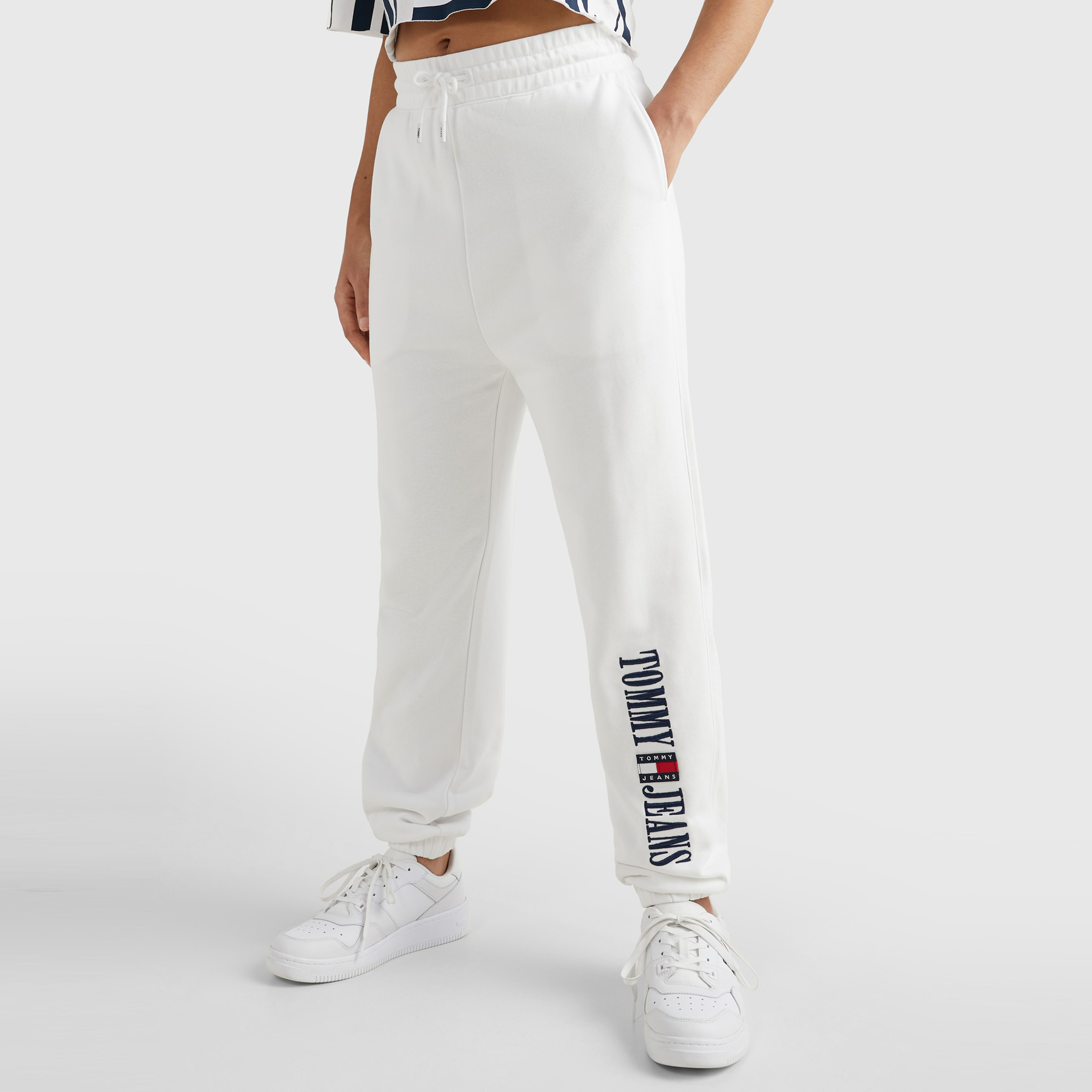 Tommy Jeans Classics Kadın Beyaz Eşofman Altı