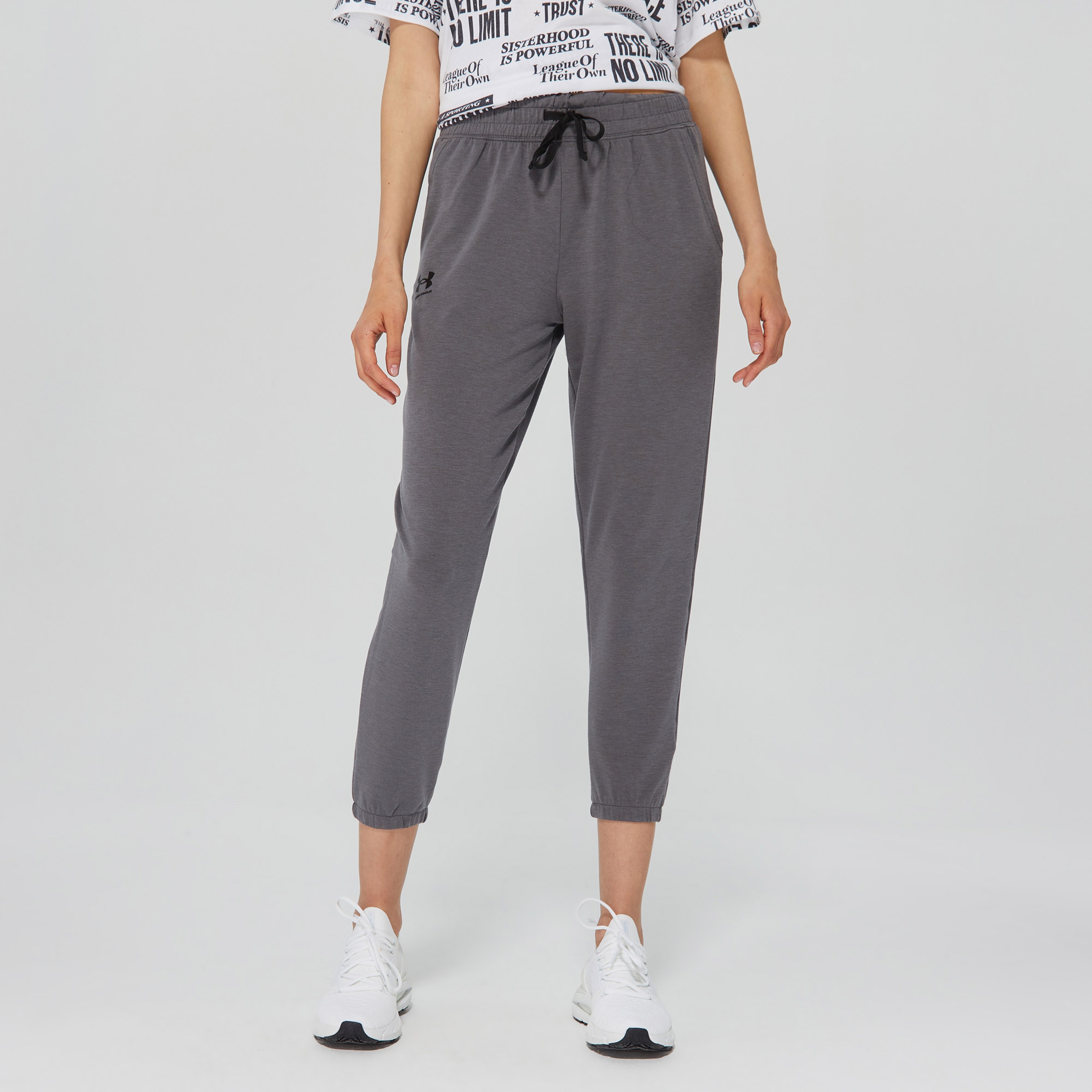 Under Armour Rival Terry Jogger Kadın Gri Eşofman Altı
