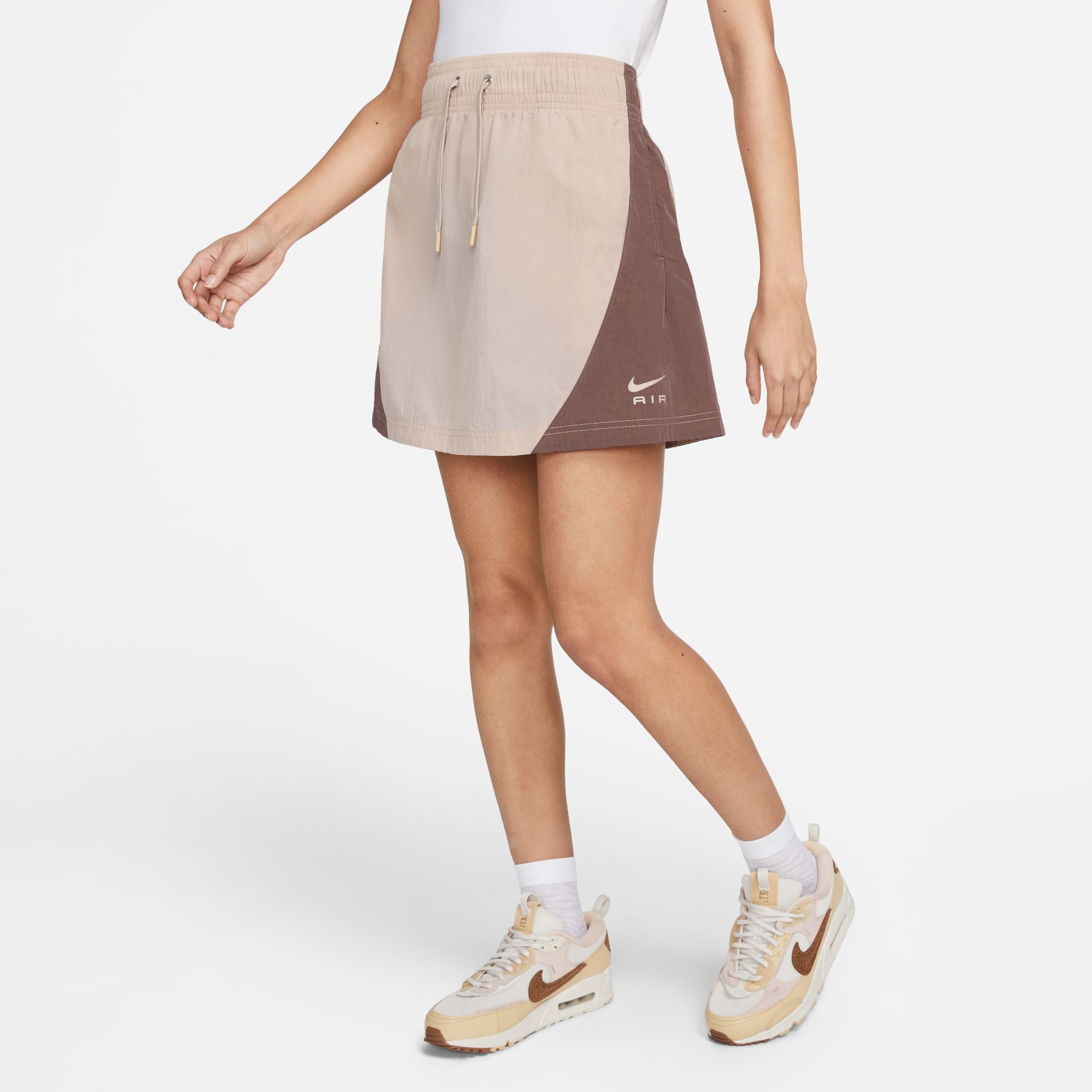 Nike Sportswear Air Fleece Kadın Krem Etek