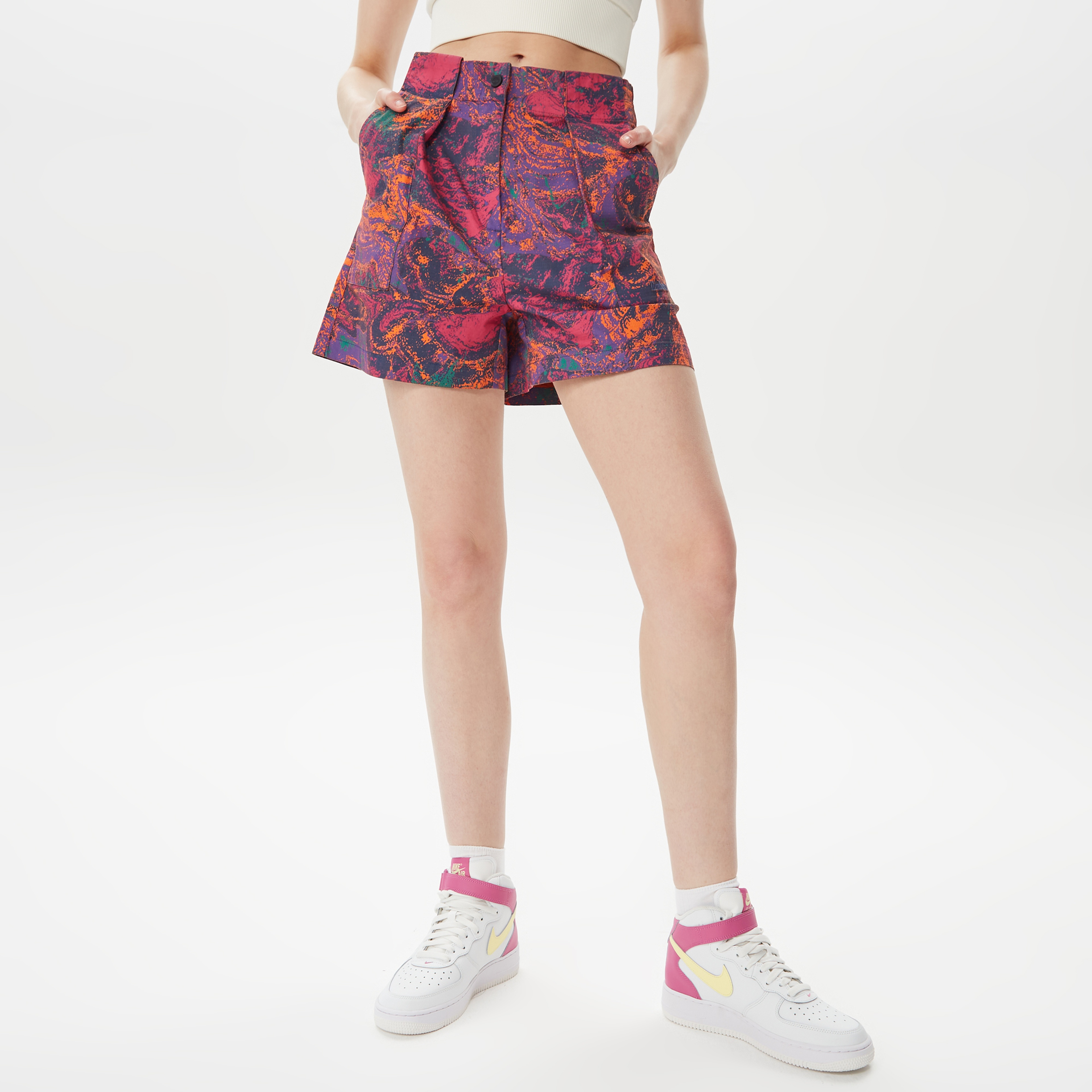 Timberland Celebrate All Over Print Kadın Renkli Şort