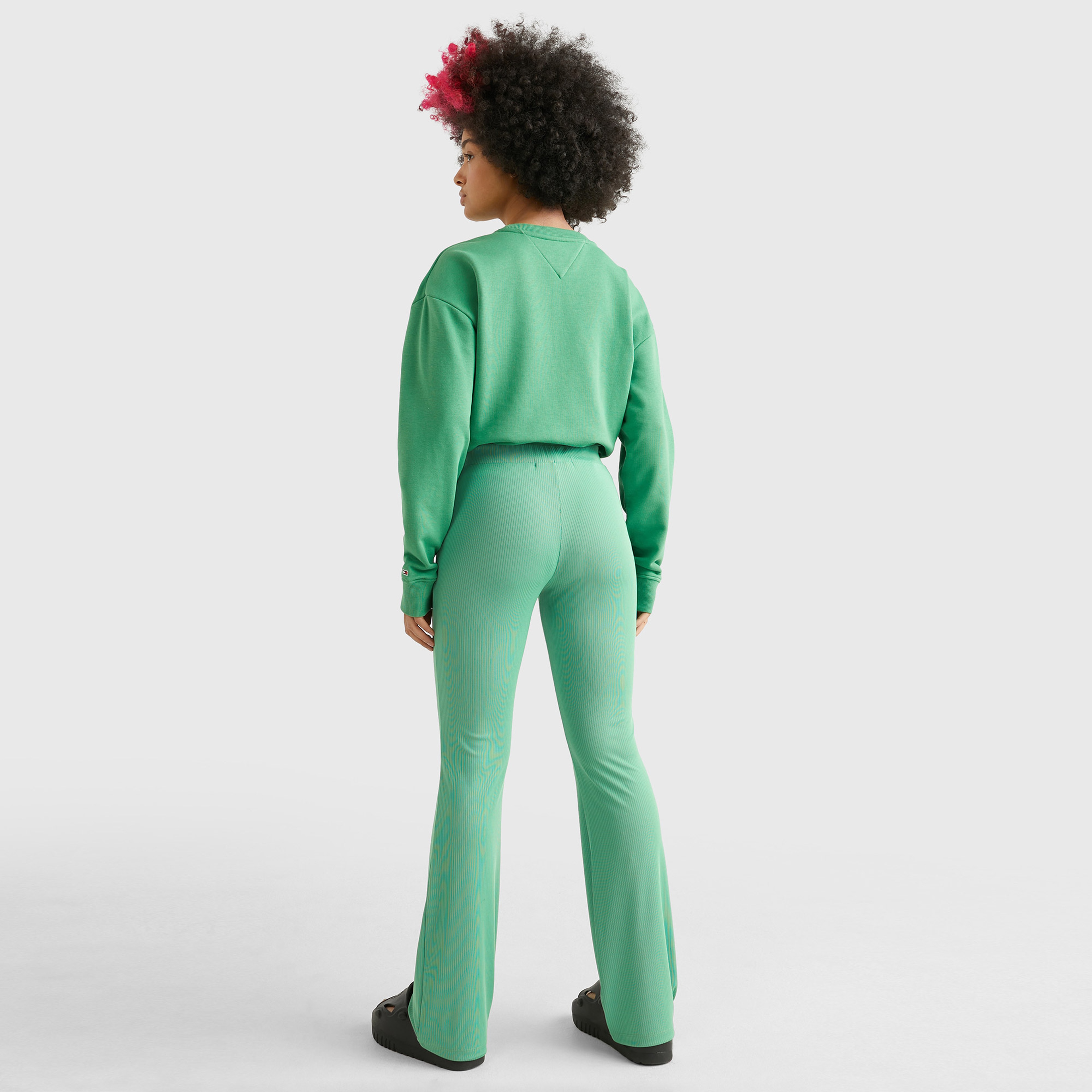 Tommy Jeans Badge Kadın Yeşil Eşofman Altı