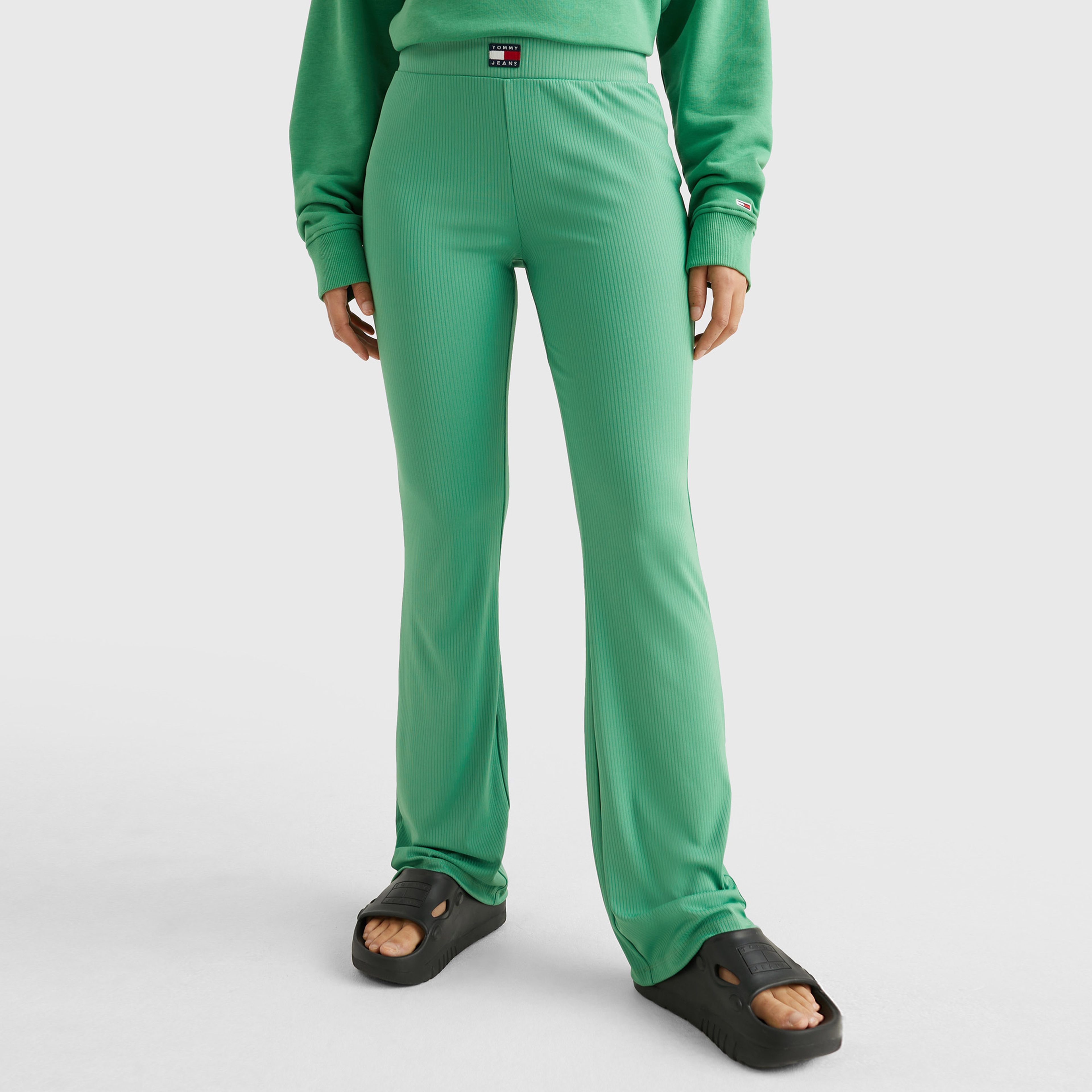 Tommy Jeans Badge Kadın Yeşil Eşofman Altı