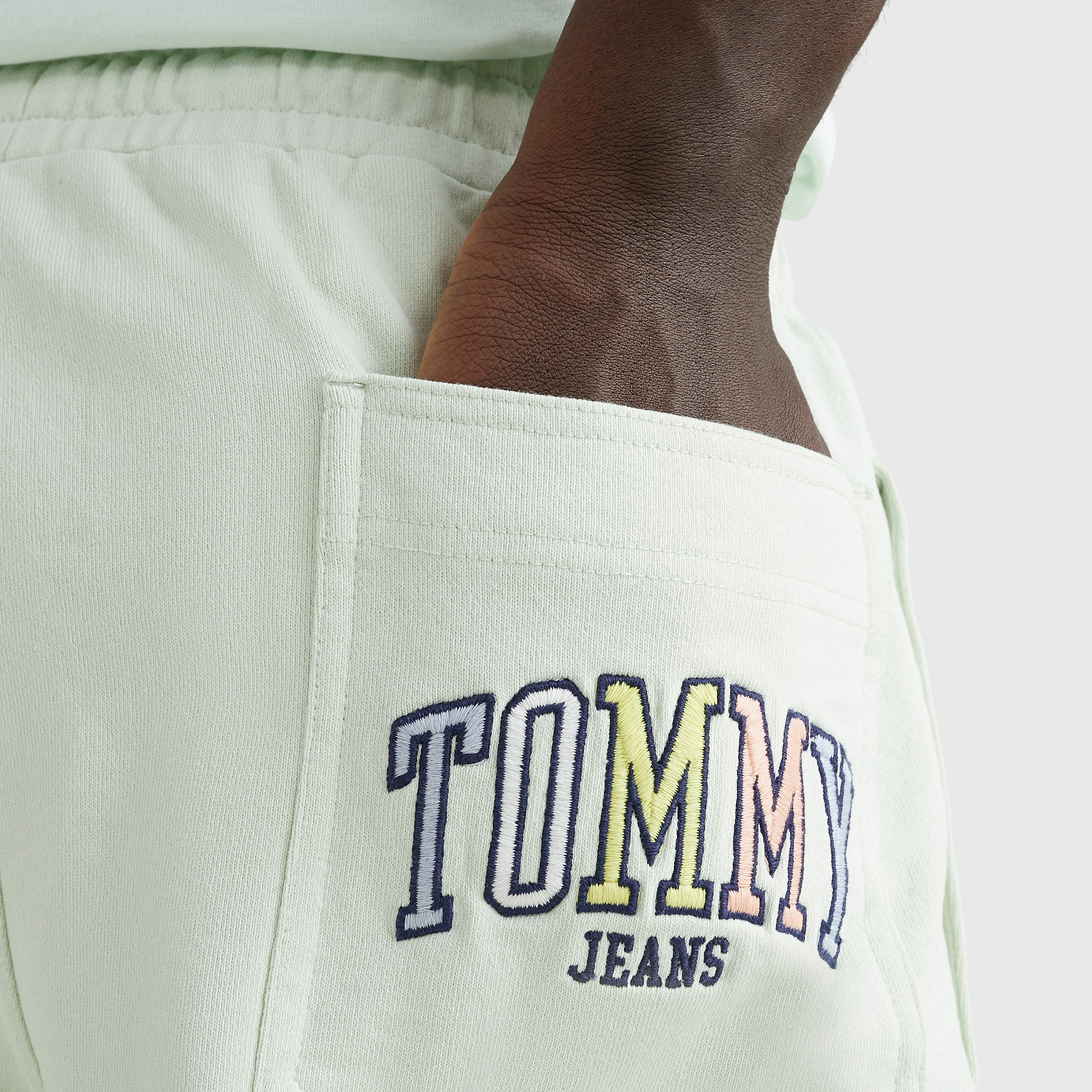 Tommy Jeans College Pop Erkek Yeşil Şort