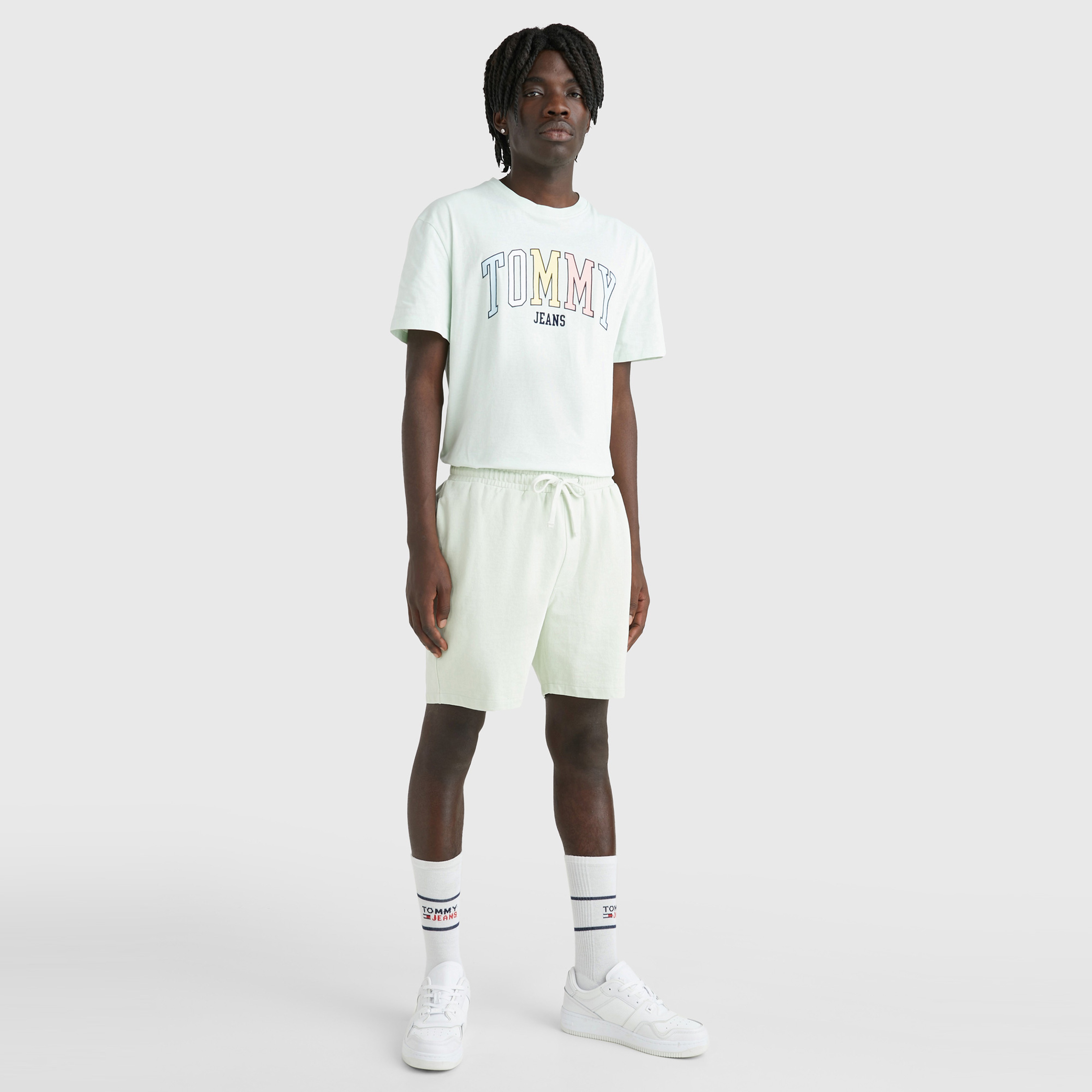 Tommy Jeans College Pop Erkek Yeşil Şort