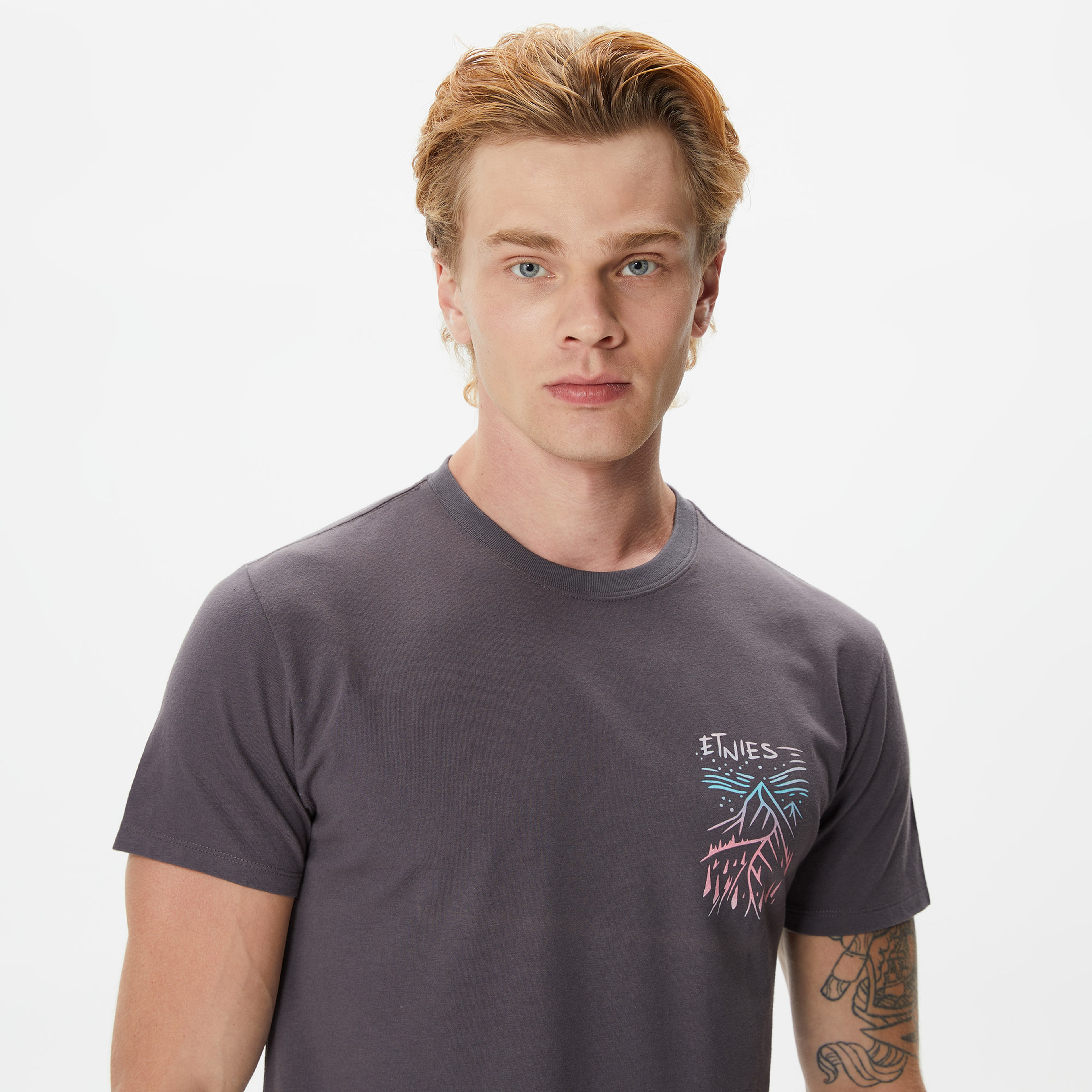 Etnies Rp Lines Erkek Gri T-Shirt